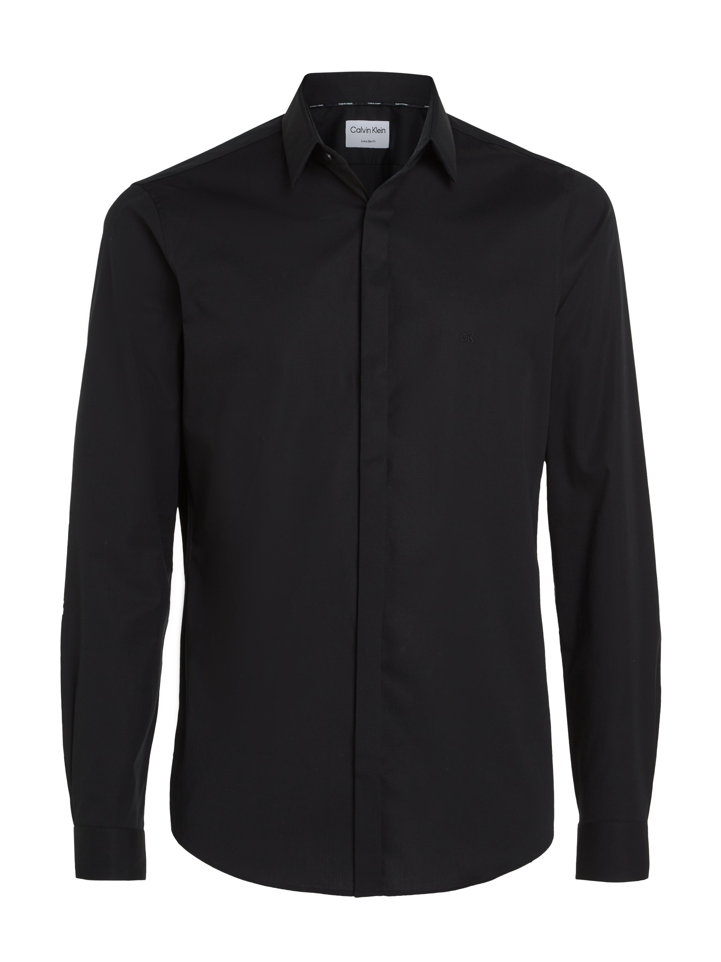 Calvin Klein Langarmhemd »POPLIN HP EXTRA SLIM SHIRT«, mit Logostickerei