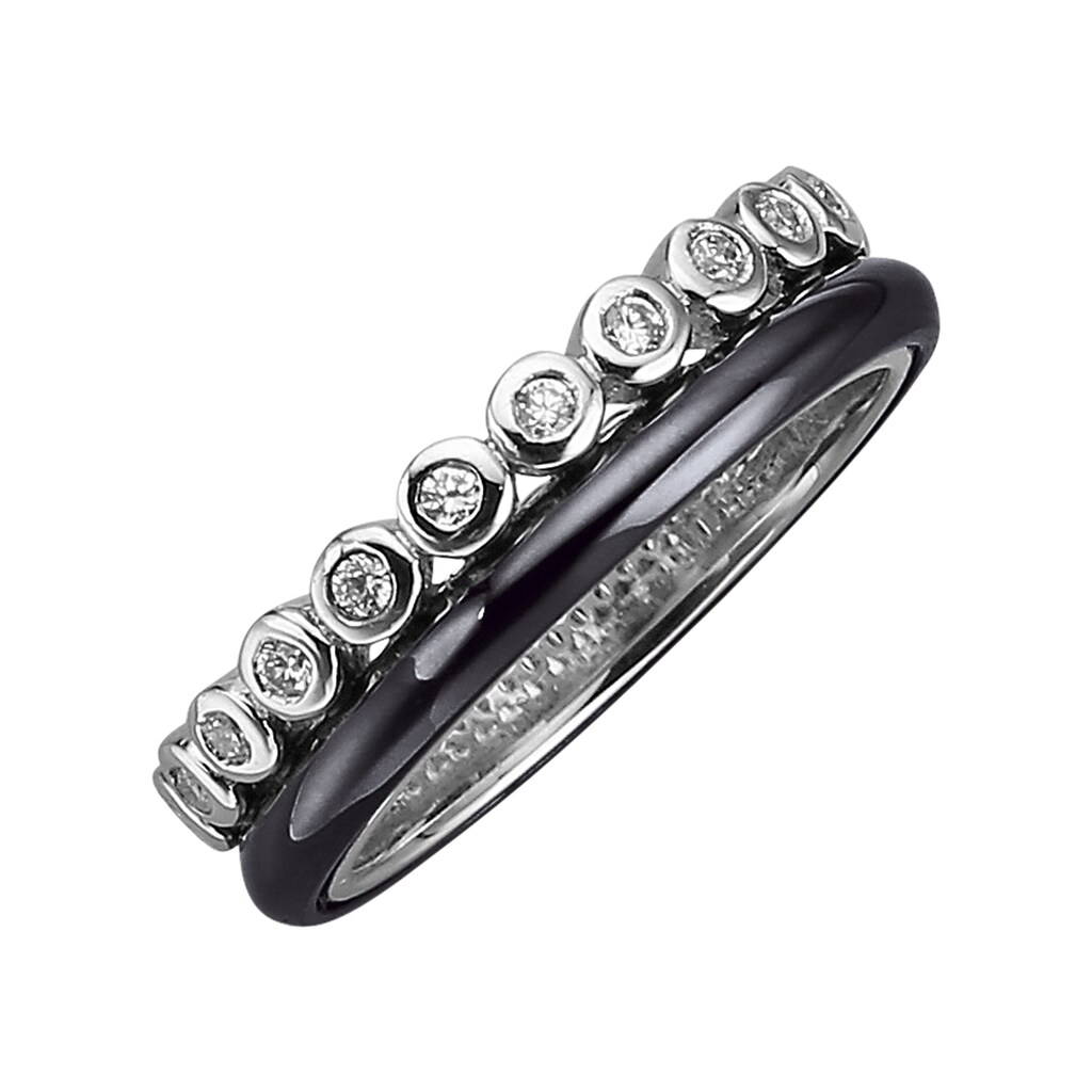 Jacques Lemans Fingerring »925/- Sterling Silber rhodiniert«