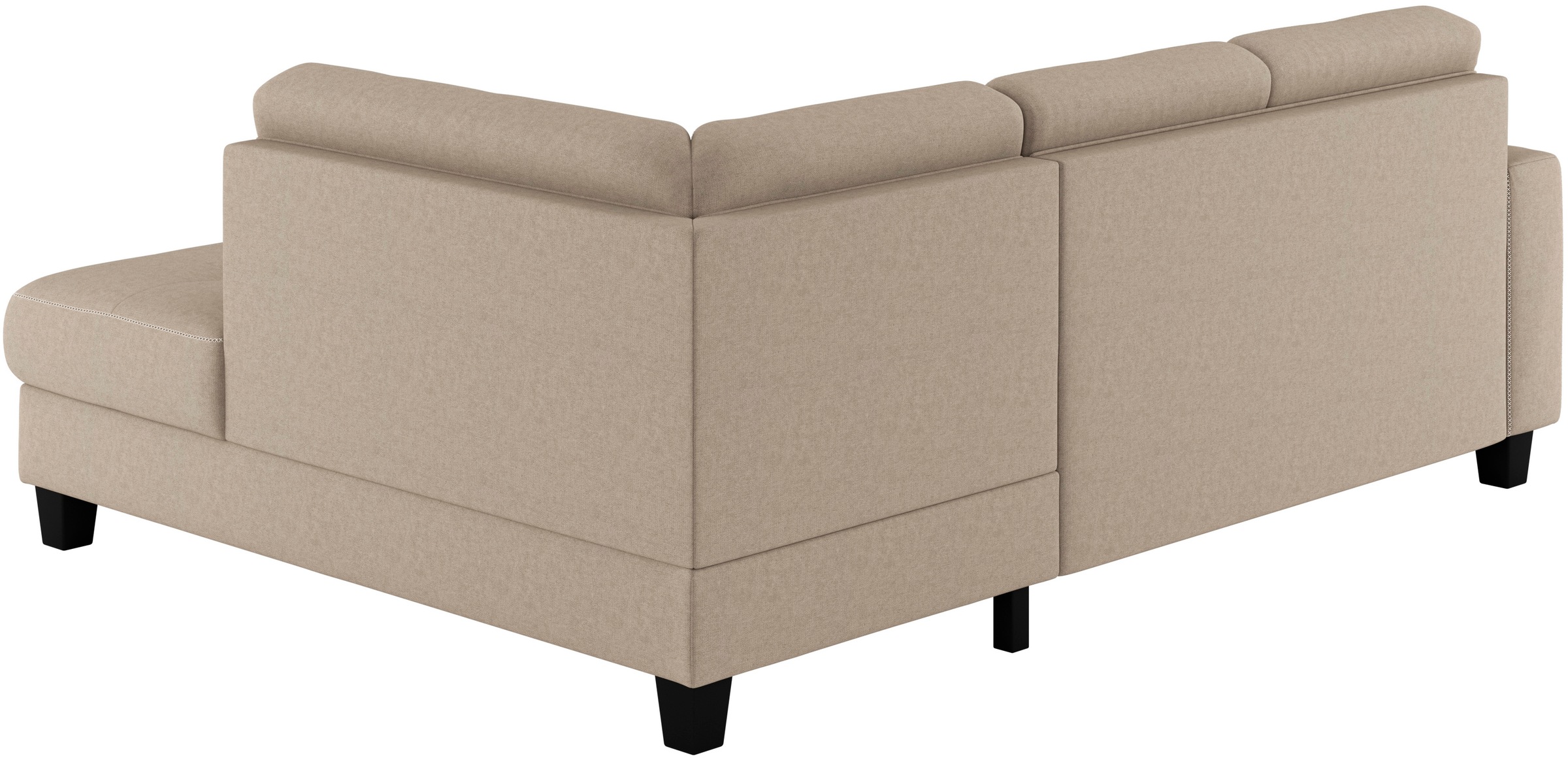Places of Style Ecksofa »Varese«, wahlweise mit Bettfunktion und Bettkasten