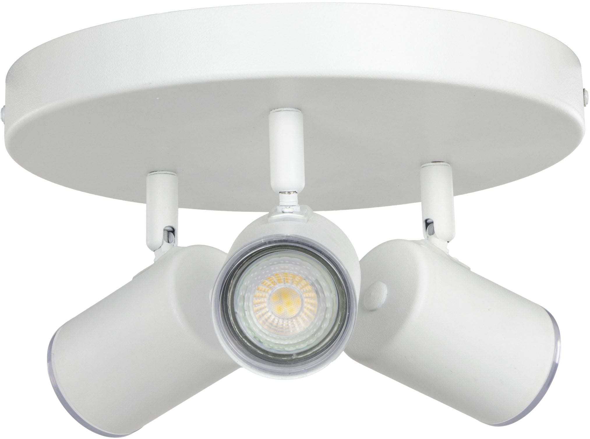 EGLO Deckenleuchte »CONSUMA 1 Spotlampe - Stahl - GU10 - 3X5W - IP44« GU10 1 Stk. Wandleuchte, Wandspot, schwenkbar, Strahler, H13 x Ø25 cm