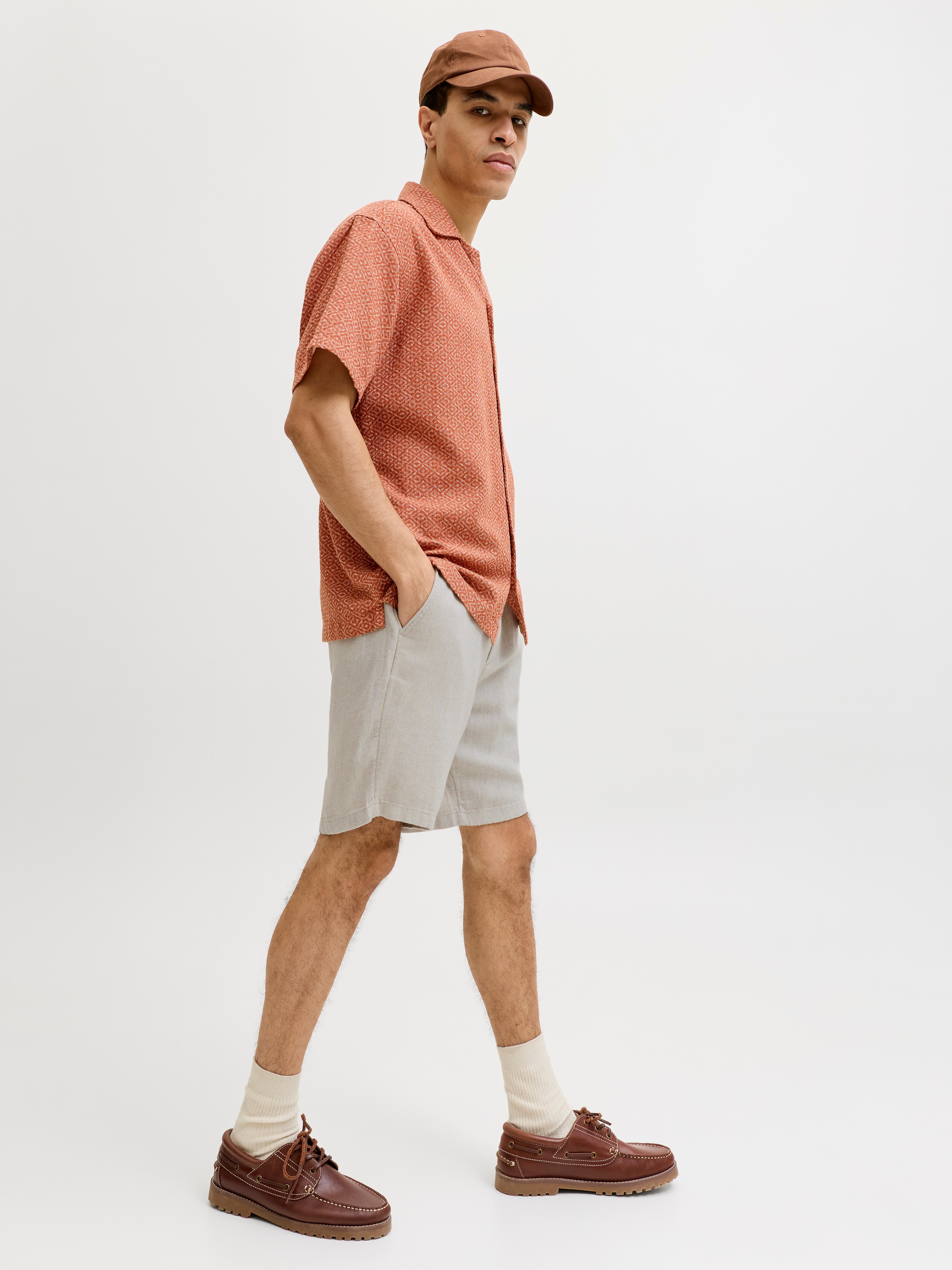 Jack & Jones Chinoshorts »JPSTACE MYKONOS LINEN BLEND SHORTS SRT«