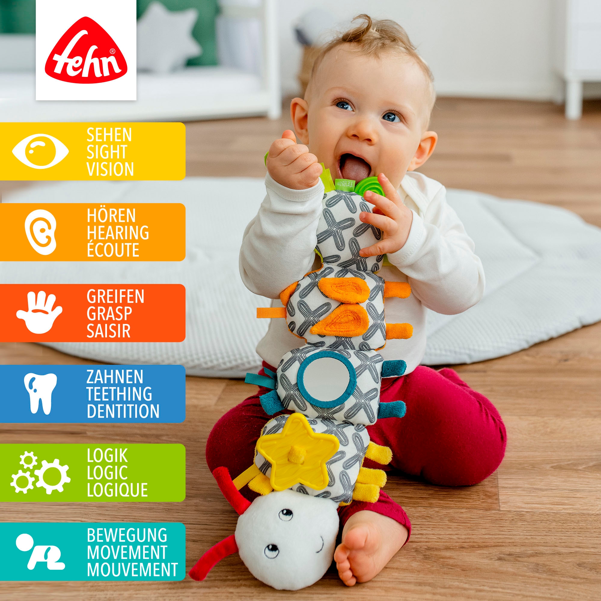 Fehn Greifspielzeug »Activity-Raupe«
