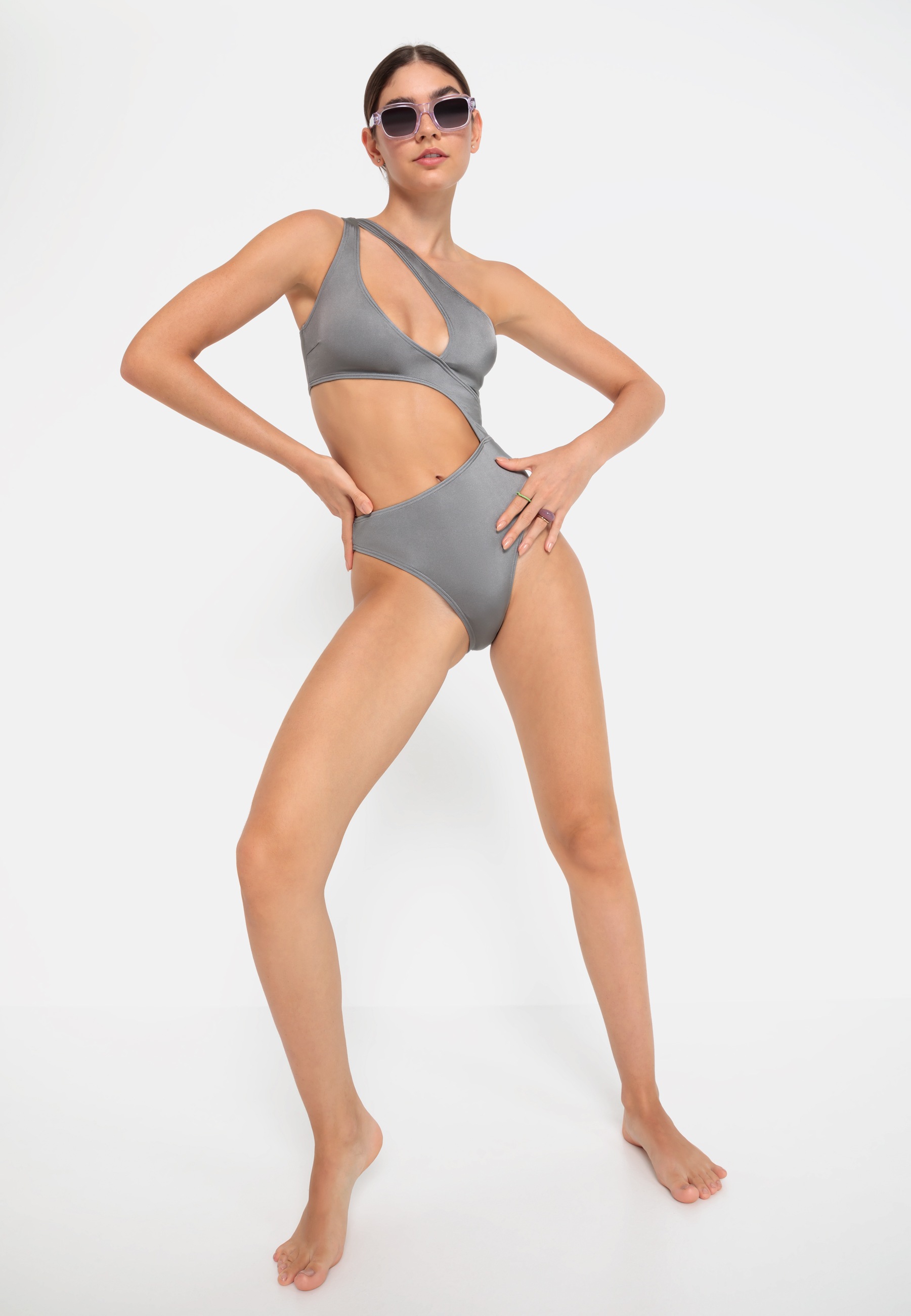 LSCN by LASCANA Monokini »Nele«, mit glänzender Beschichtung