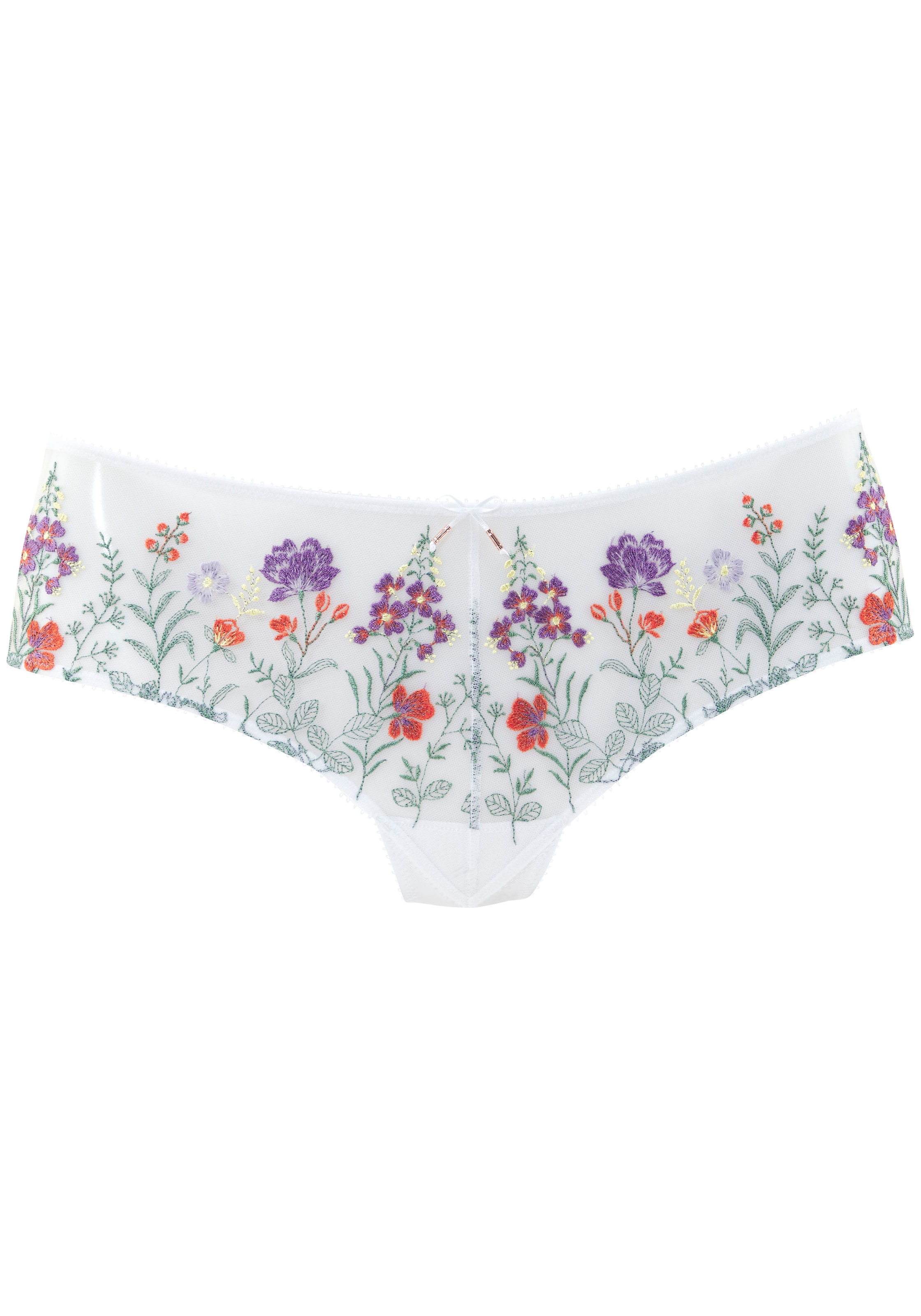 LASCANA Stringpanty »Maria« mit bunten Blumen aus Stickereispitze