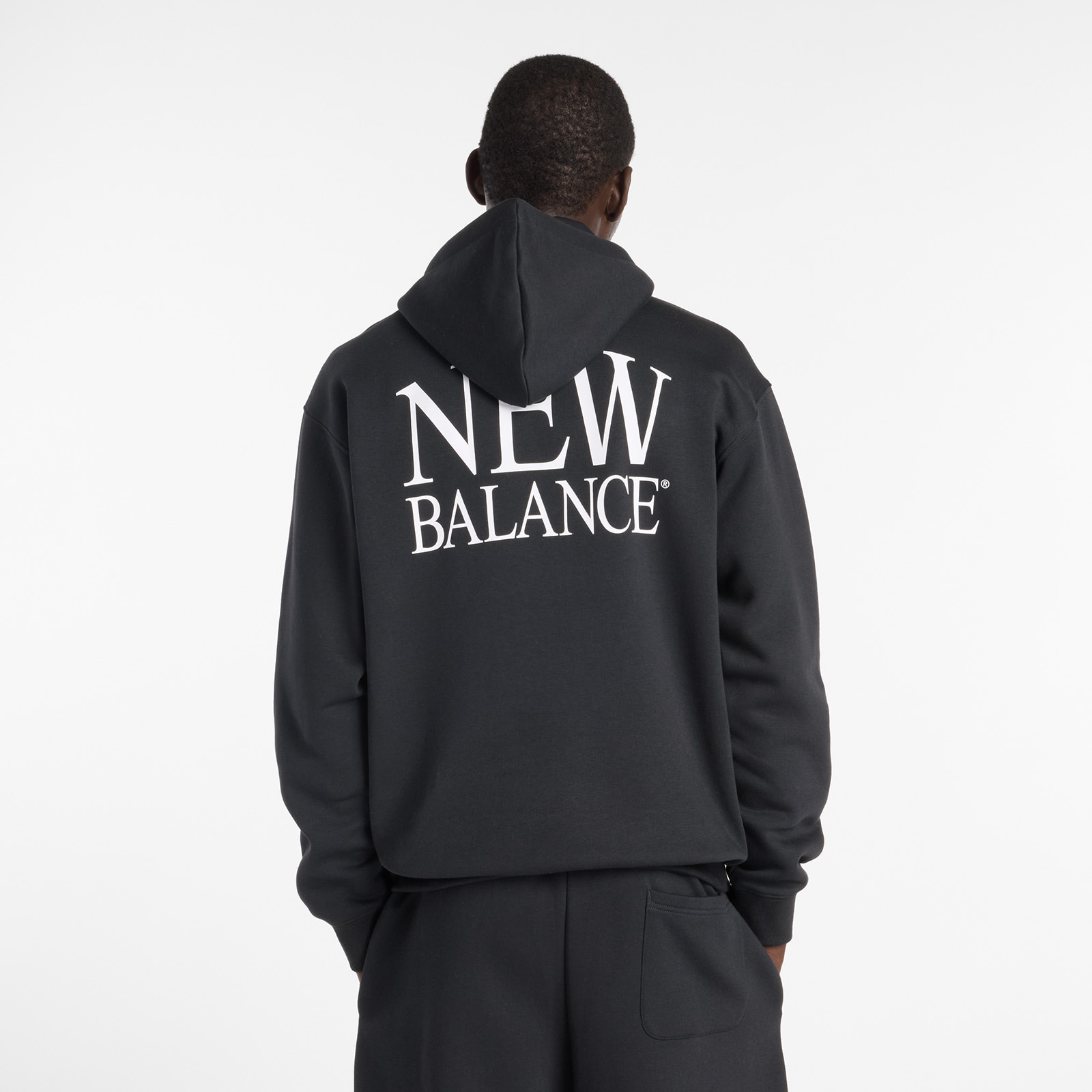 New Balance Kapuzensweatshirt , mit Kordelzug an der Kapuze, mit Kängurutasche, in Fleece-Qualität
