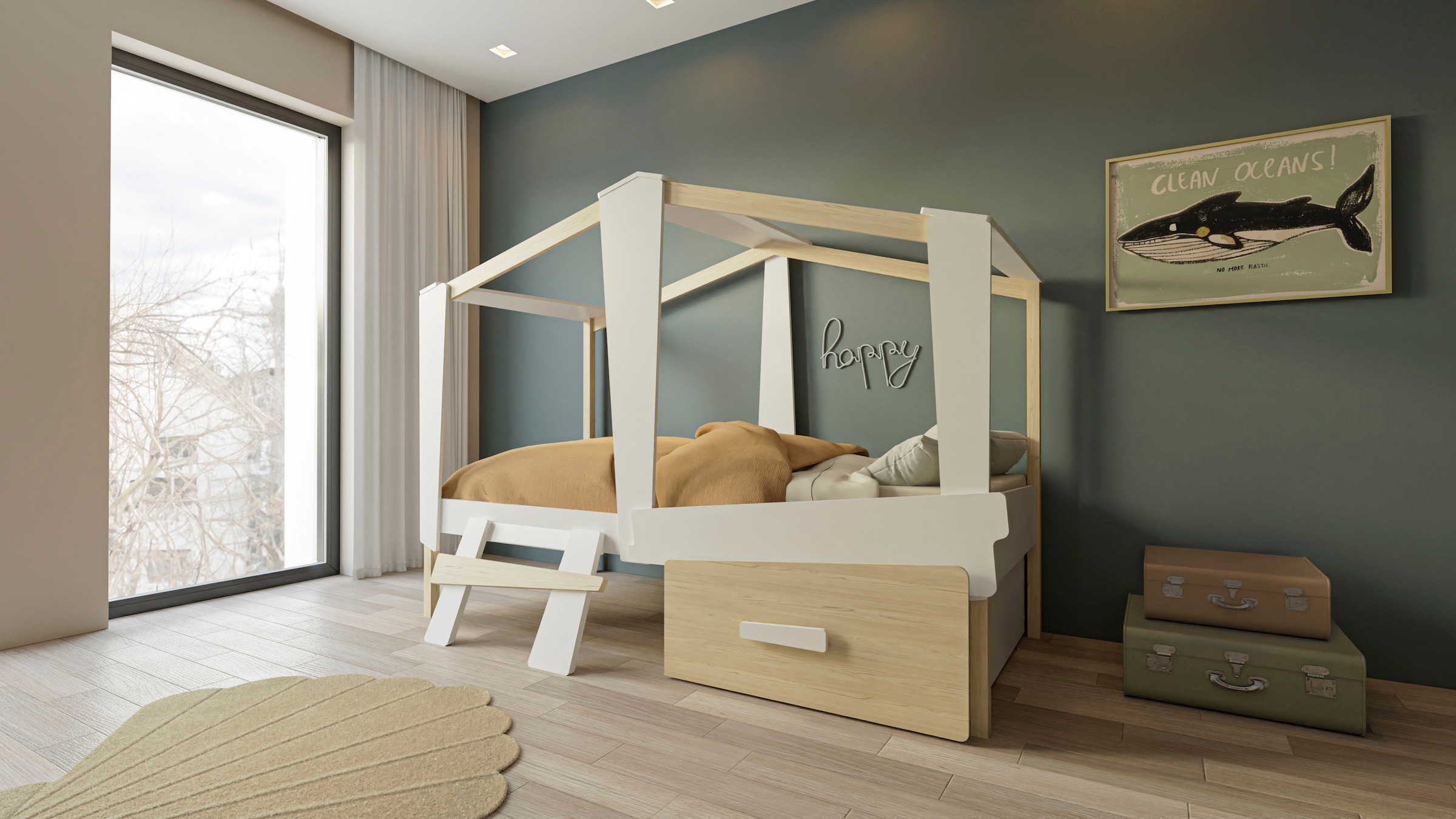Demeyere GROUP Schublade »Cabane«, große Schublade geht unter dem Bett