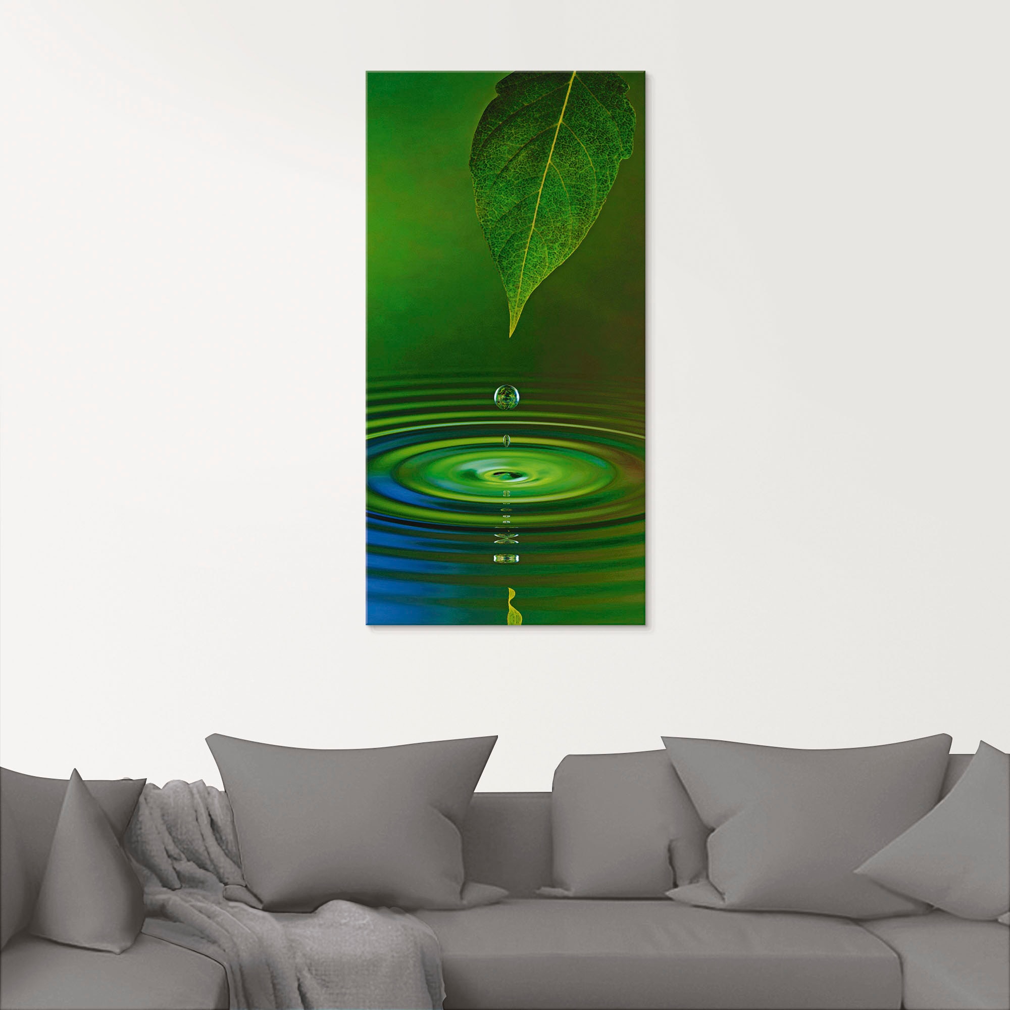 Artland Glasbild »Wassertropfen«, Zen, (1 St.), in verschiedenen Größen