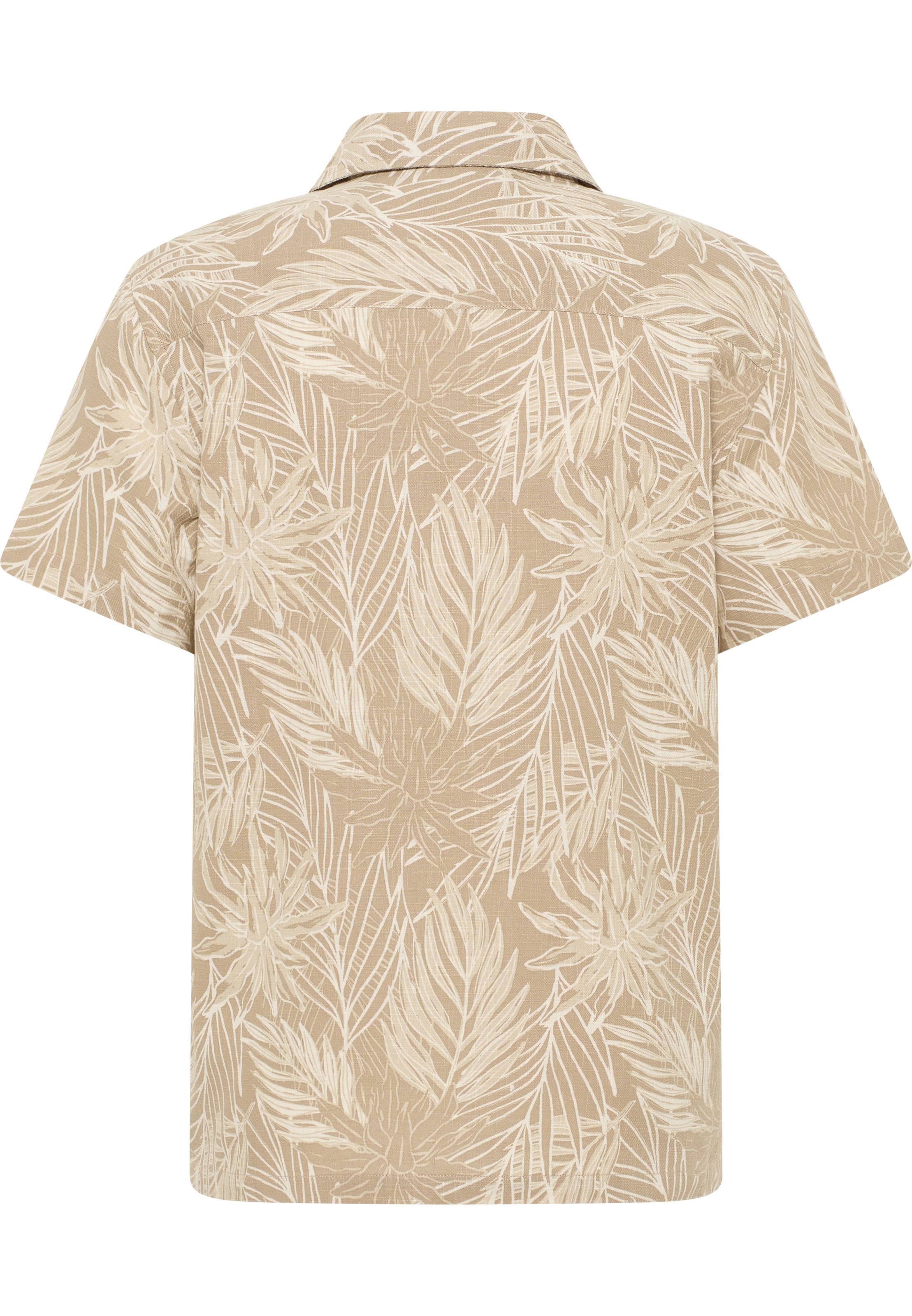 MUSTANG Kurzarmhemd »Style Layton« mit Palmen-Allover Print