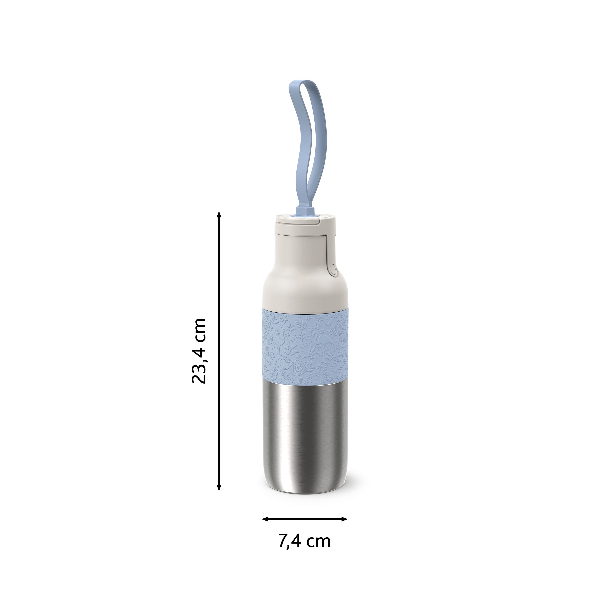 Emsa Trinkflasche »beYou Kids« einhändiges Öffnen, 100 % dicht, 0,5 Liter, Sieb, Mix & Match