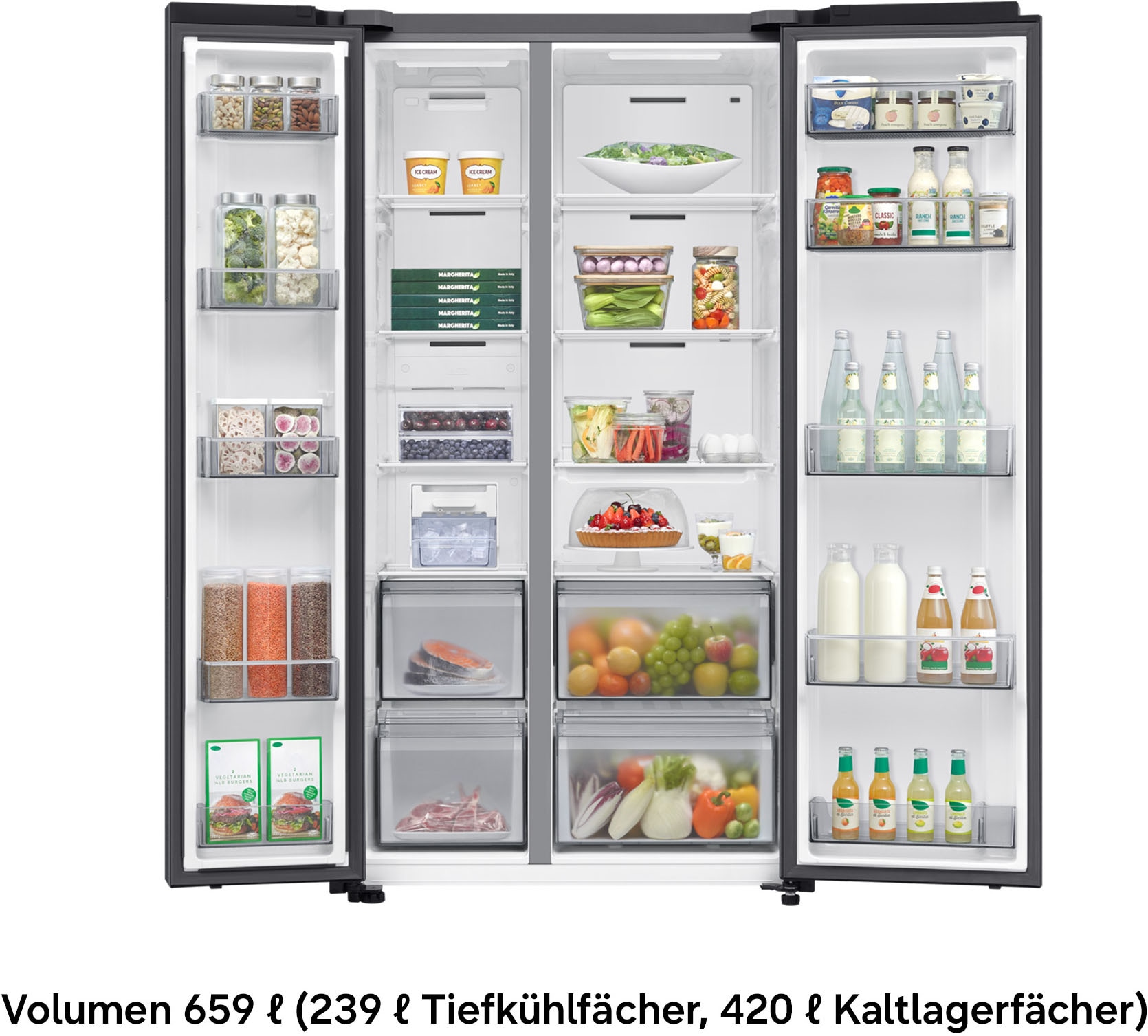 Samsung Side-by-Side RS60F »RS70F65QEFEF« 178 cm hoch 91,2 cm breit