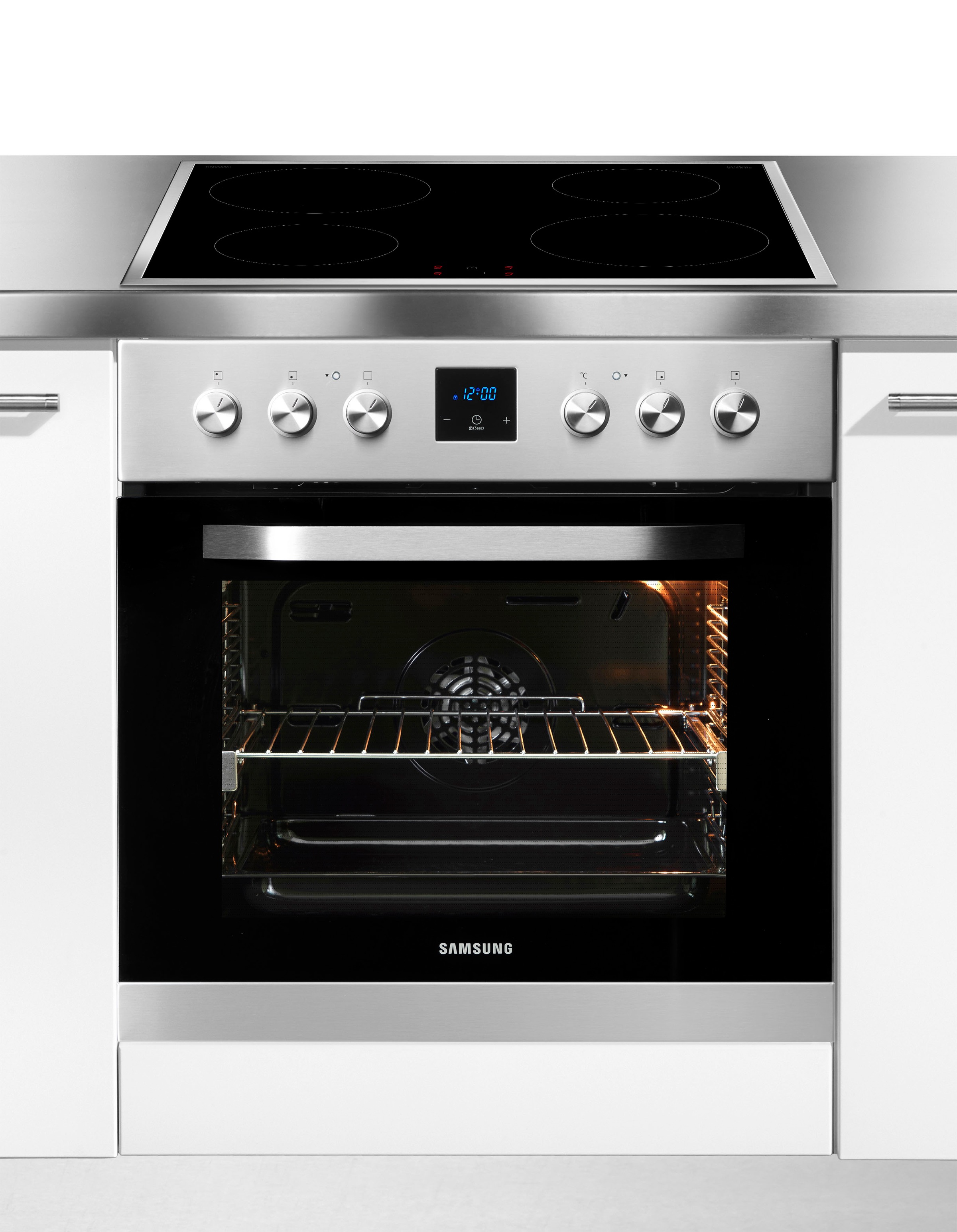 Samsung Induktions Herd-Set »F-NB69R5701RS«, mit 1-fach-Teleskopauszug