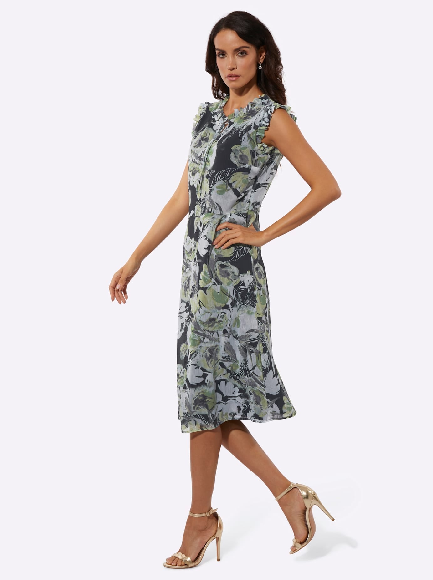 creation L Druckkleid »Chiffon-Kleid«