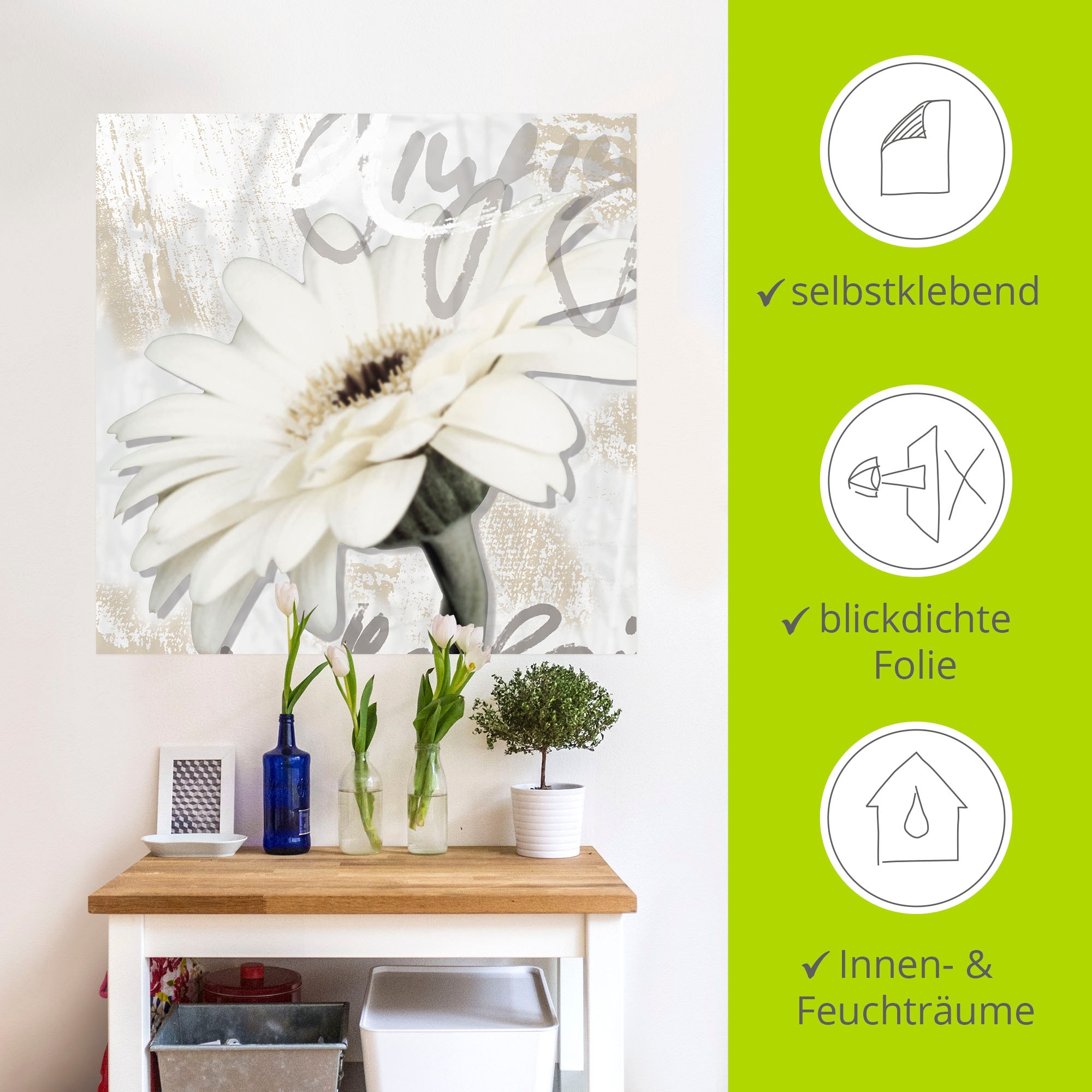 Artland Wandbild »Gerbera«, Blumenbilder, (1 St.), als Leinwandbild, Poster, Wandaufkleber in verschied. Größen