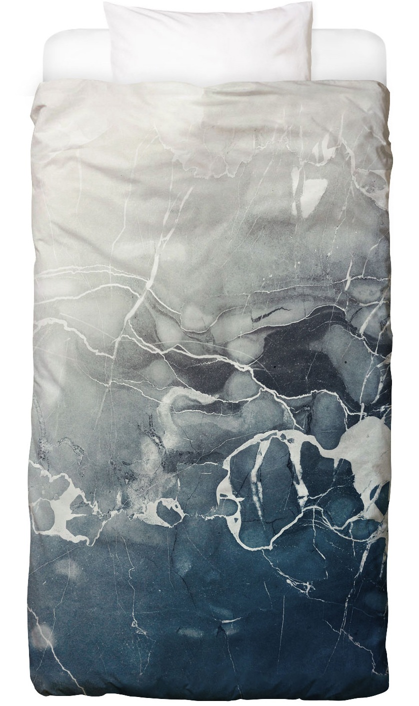 Juniqe Bettwäsche »Blue Sea Marble«, In vielen weiteren Designs erhältlich