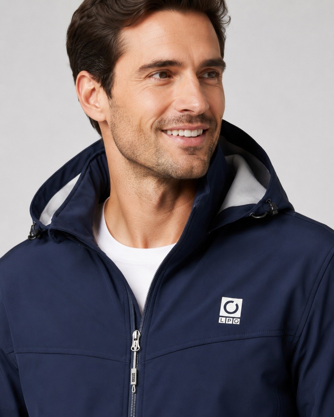 LPO Windbreaker »Melwyn Active« mit Kapuze abnehmbare, verstellbare Kapuze