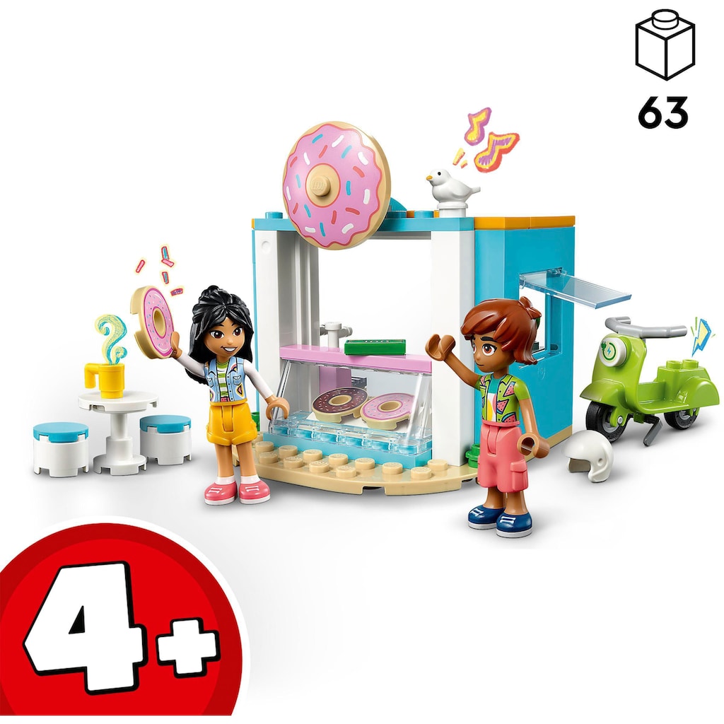 LEGO® Konstruktionsspielsteine »Donut-Laden (41723), LEGO® Friends«, (63 St.), Made in Europe