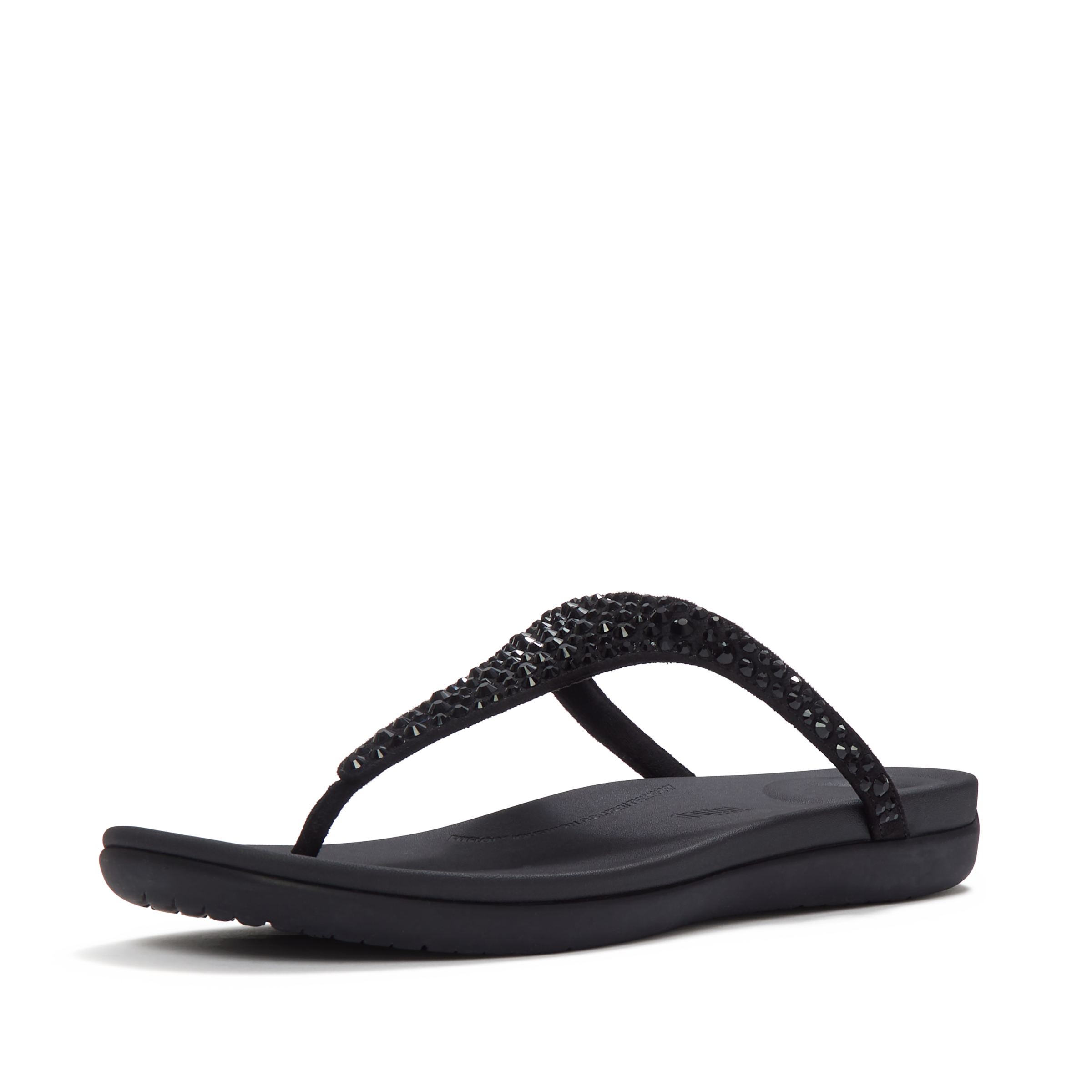 Fitflop Zehentrenner »SOLAY MIXED-CRYSTAL TOE-POST SANDALS«  Dianette, Schlupfschuh, Sommerschuh mit edlem Glitter