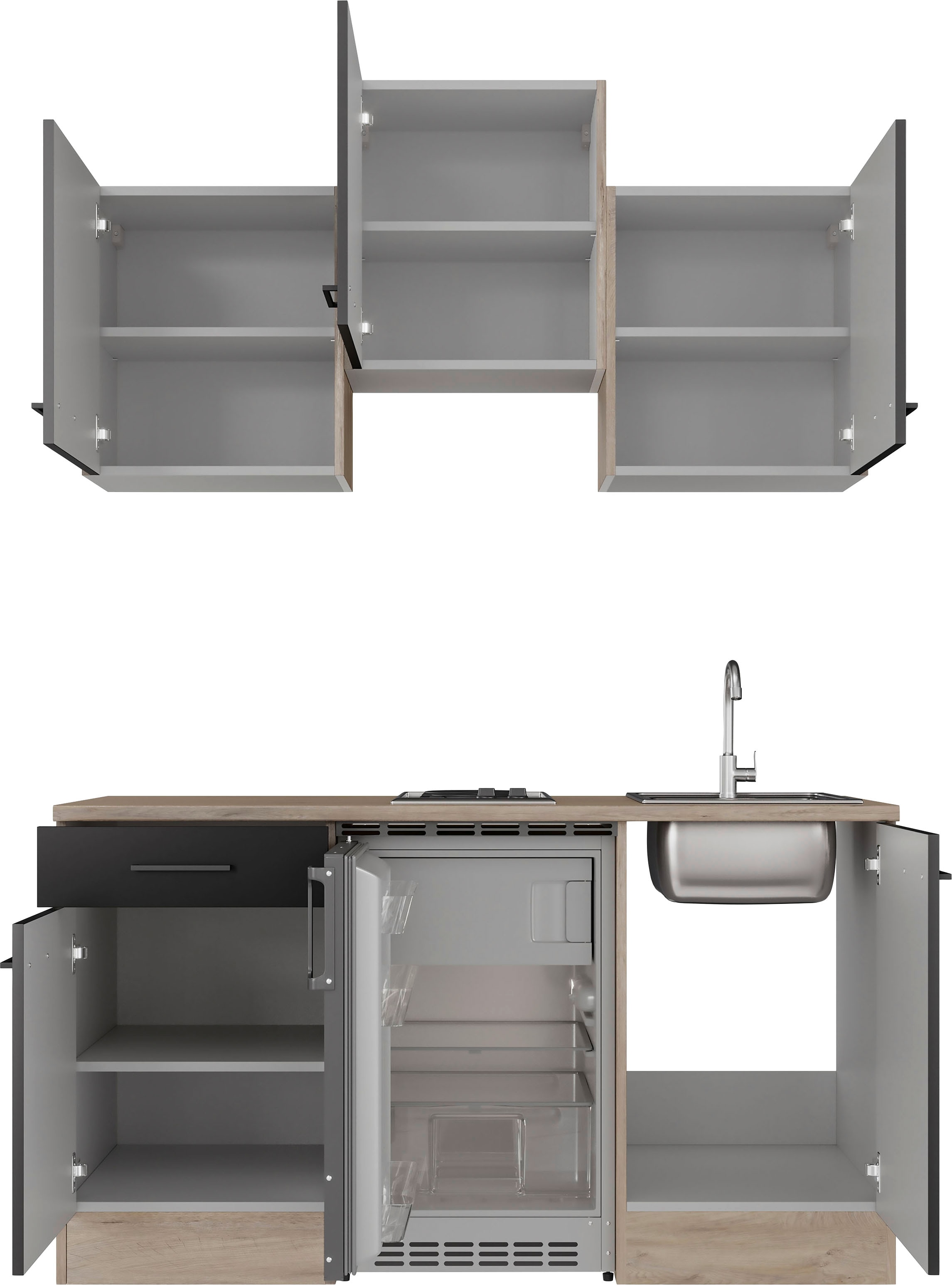 Flex-Well Küche »Capri«, mit E-Geräten, Gesamtbreite 150,5 cm, in weiten  Farben erhältlich kaufen im OTTO Online Shop