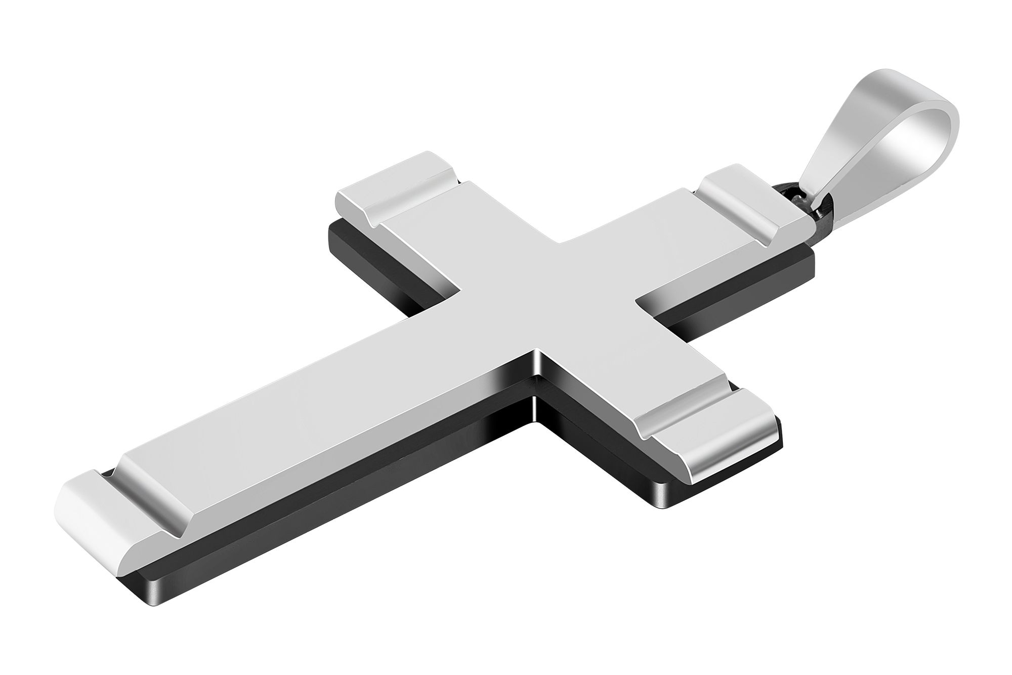 Adelia´s Kreuzanhänger »Herren Anhänger ¿ Kreuzanhänger aus Edelstahl«