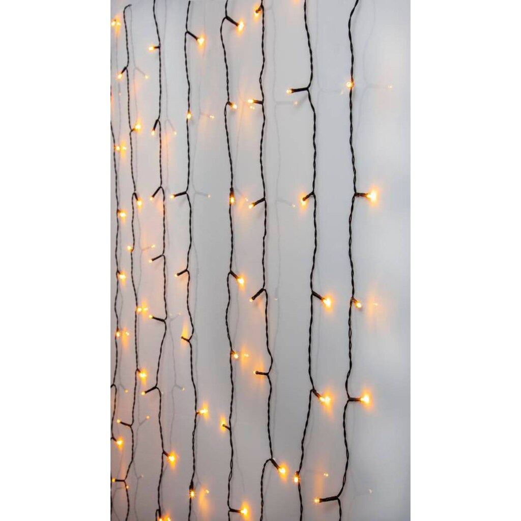 EGLO LED-Lichtervorhang »GOLDEN WARM WHITE, Weihnachtsdeko«, 120 St.-flammig