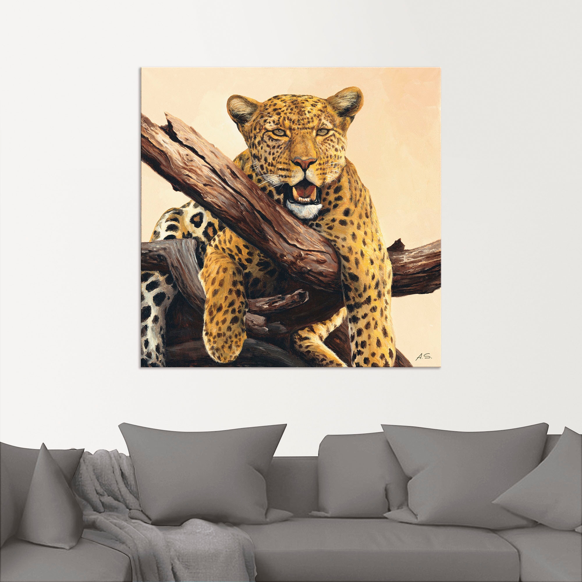Artland Wandbild »Zeit zum Mittagessen«, Wildtiere, (1 St.), als Alubild, Outdoorbild, Leinwandbild in verschied. Größen