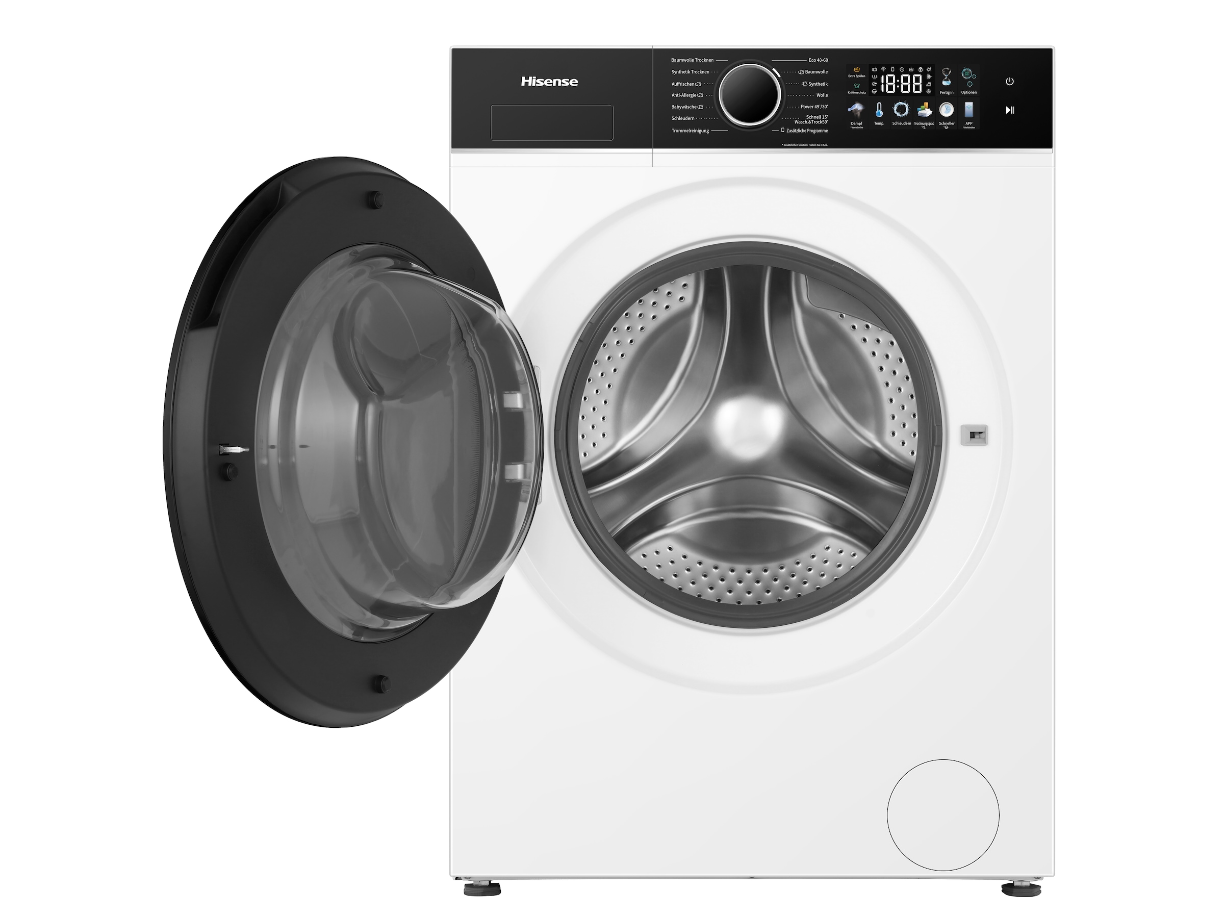 Hisense Waschtrockner »WD3I8043BWF2« 3i Serie 8 kg /5 kg 72 dB(A) Waschen & Trocknen in 59 min.