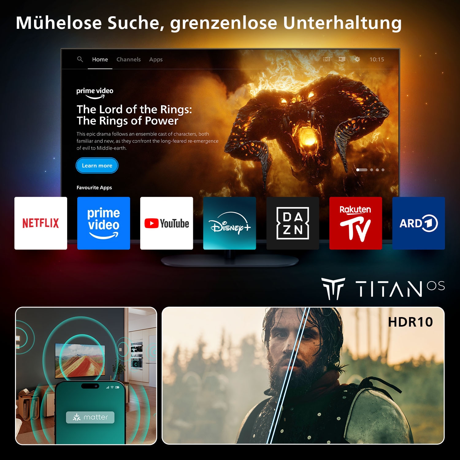 Philips LED-Fernseher »32PHS6060/12« 80 cm/32 ″ HD ready Smart-TV