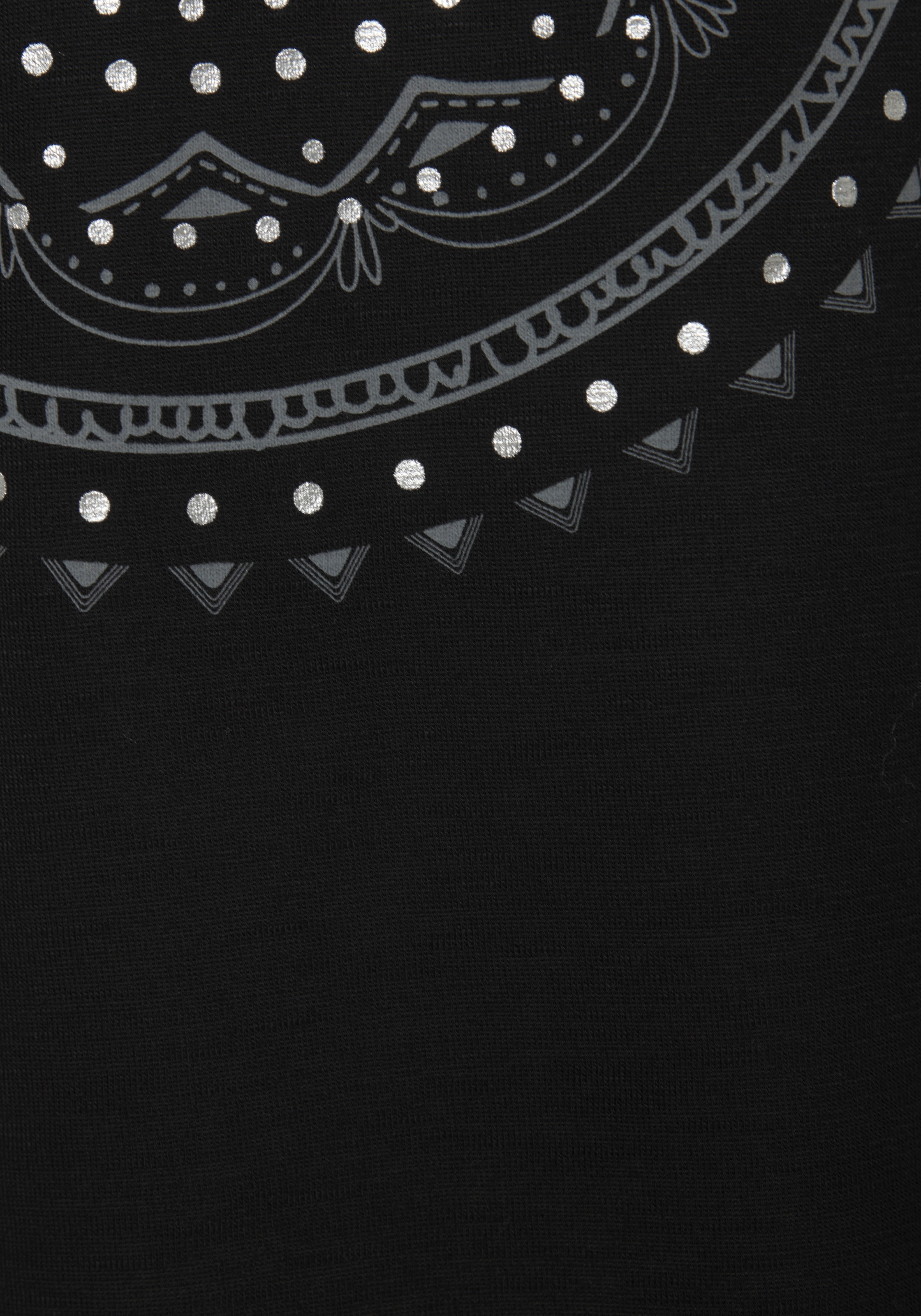 LASCANA Strandshirt mit Print und glänzendem Effekt, Ethno-Look, casual