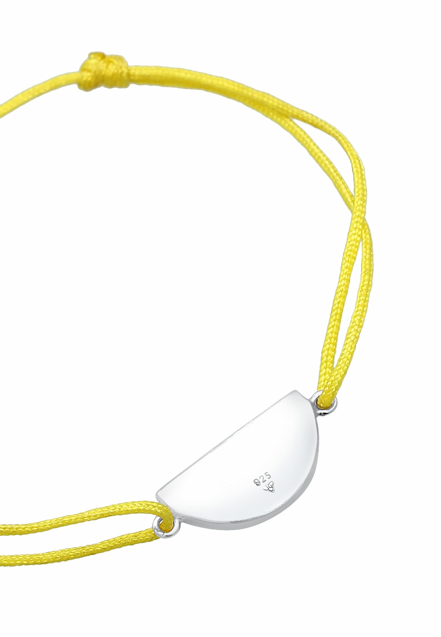 Elli Armkette »Armband Kinder Melone Bunt Nylon verstellbar 925 Silber«