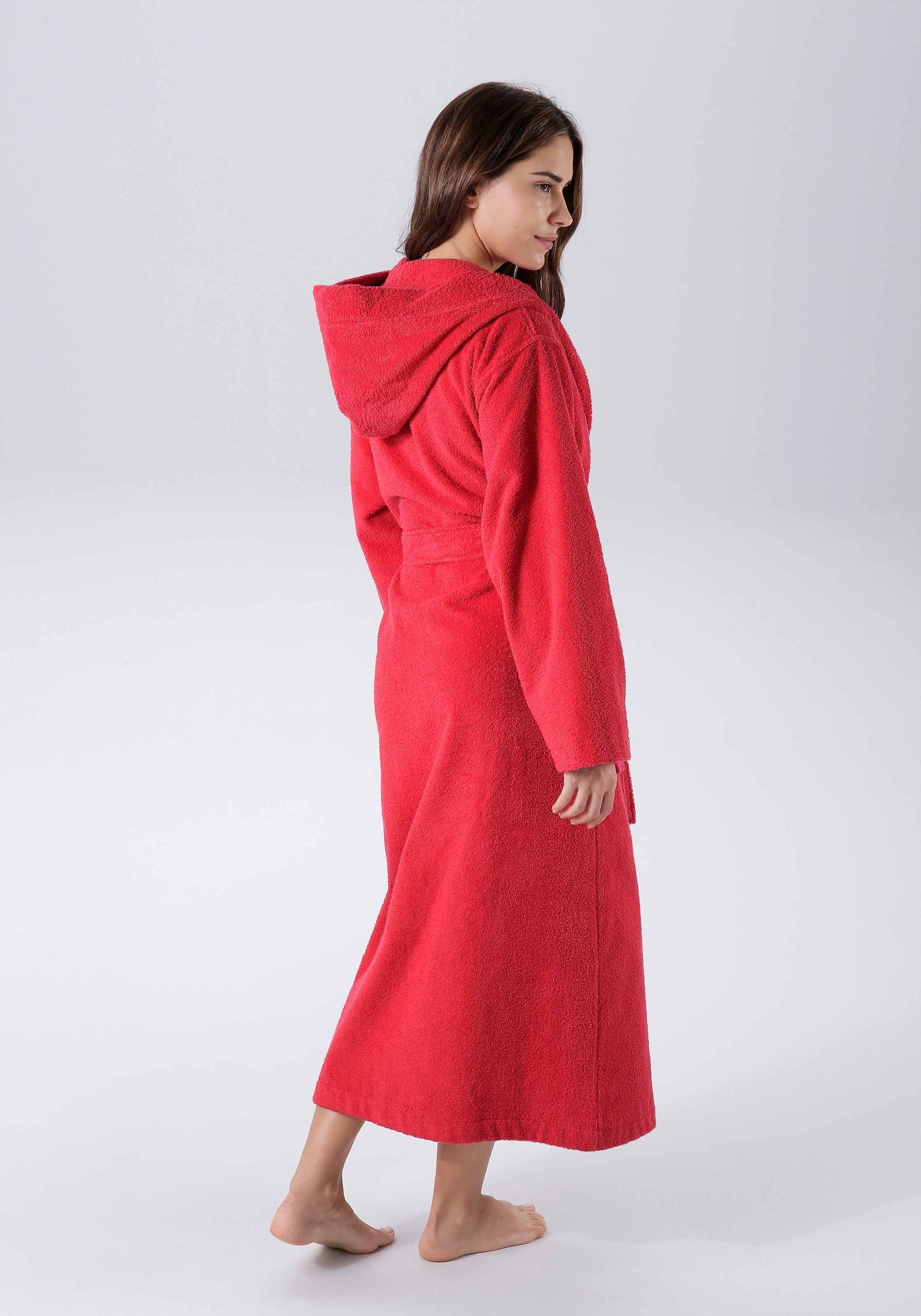 KangaROOS Unisex-Bademantel »Cassidy, für Damen & Herren, Standardlänge & Überlänge«, (1 St.), mit Taschen, Männer und Frauen, Baumwolle, Reise, Hotel, Sauna, S-3XL