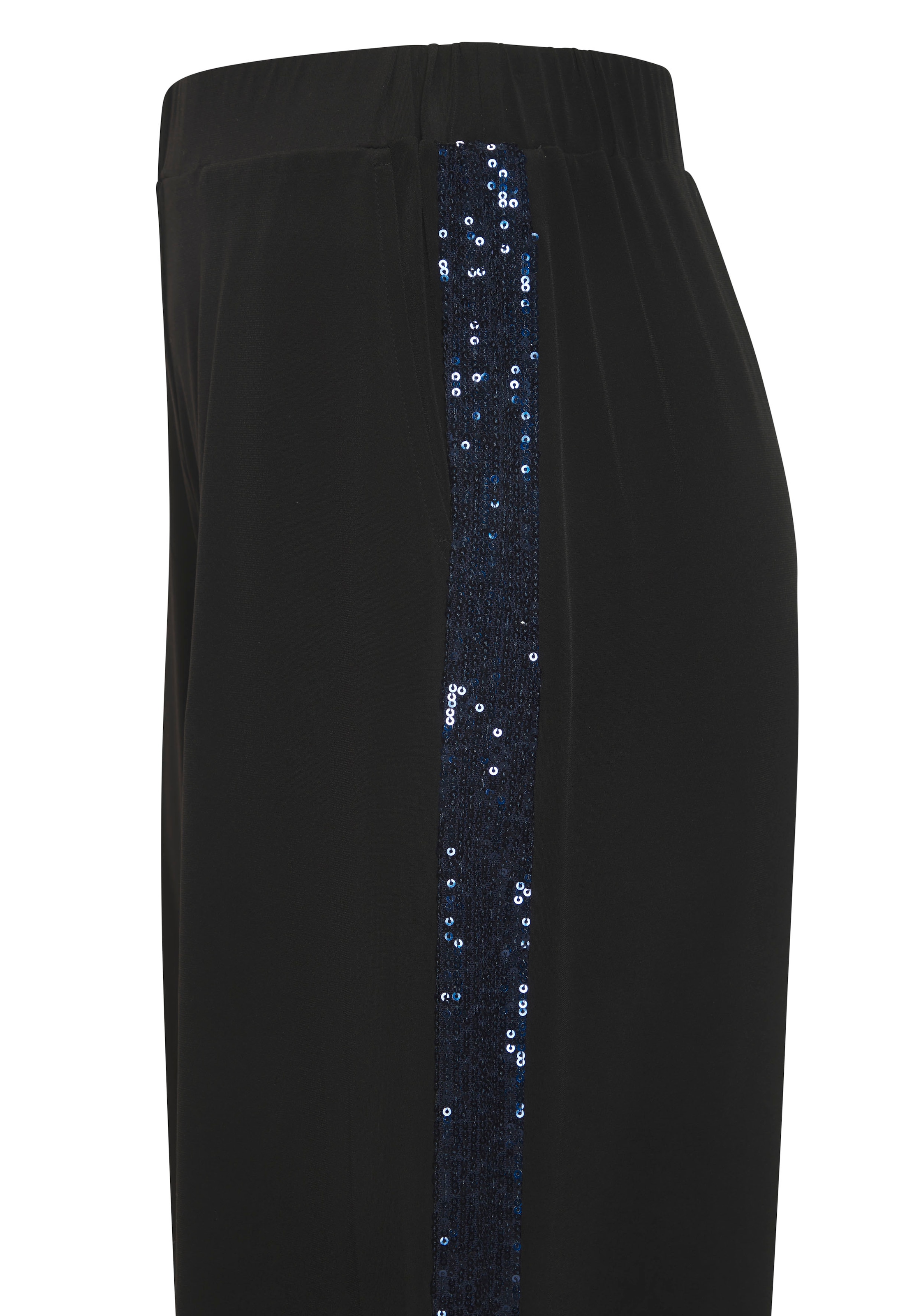 LASCANA Schlupfhose  mit Pailettenstreifen, Partyhose, festlich