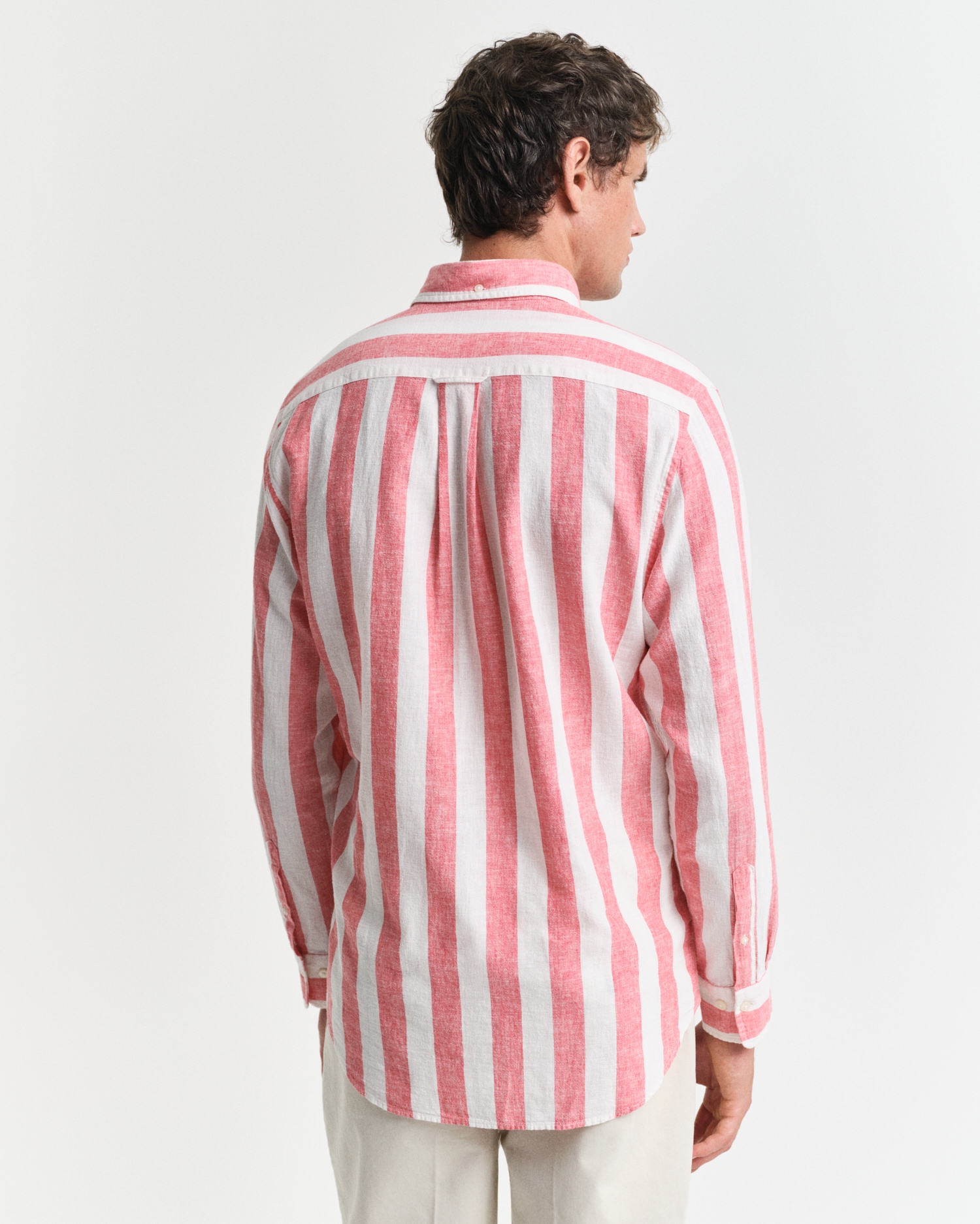 Gant Langarmhemd »REG COTTON LINEN BOLD STRIPE SHIRT«