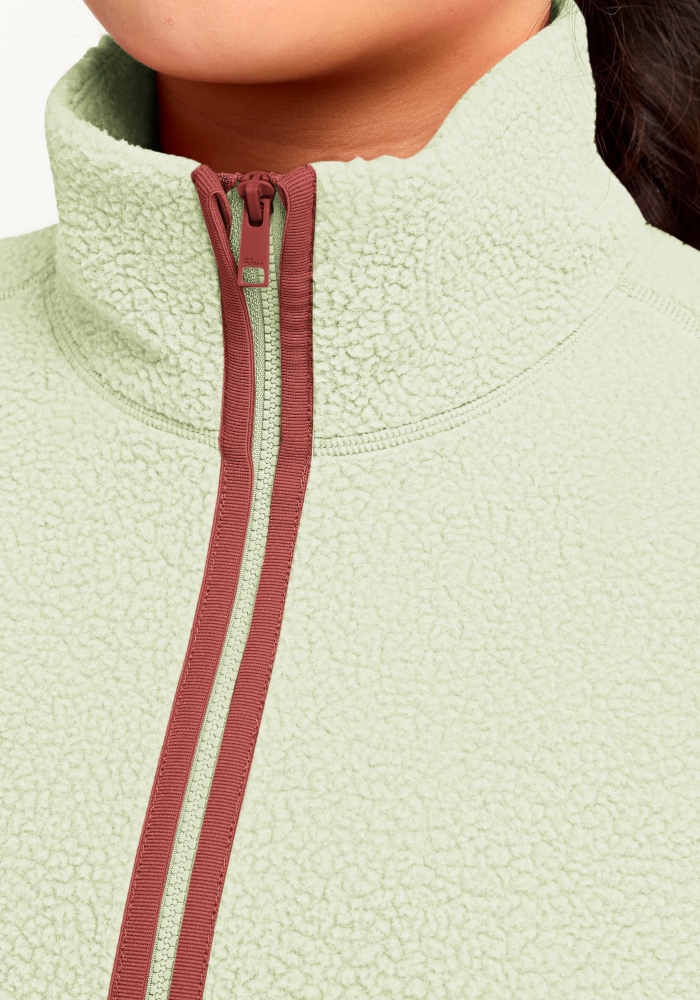 Jack Wolfskin Fleecepullover »LITE CURL HZ W«, mit hohem Kragen, aus Polyester

