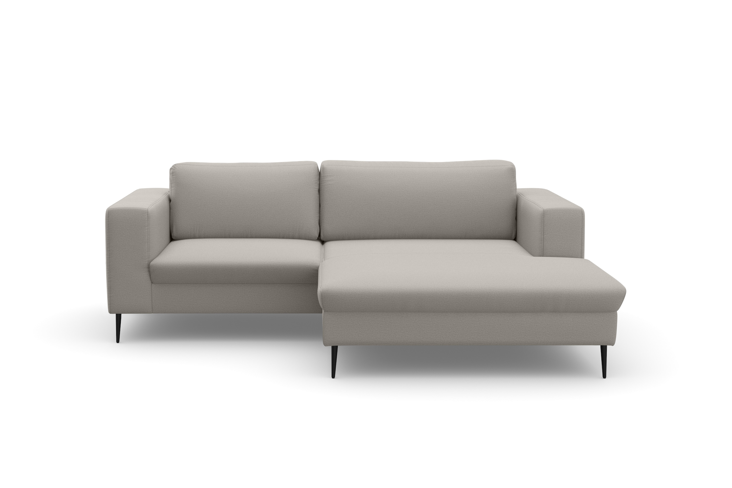 DOMO collection Ecksofa »Modica kompakt und elegant, Breite 244, L-Form« Auch in Cord, Fußhöhe passend für gängige Saugroboter!