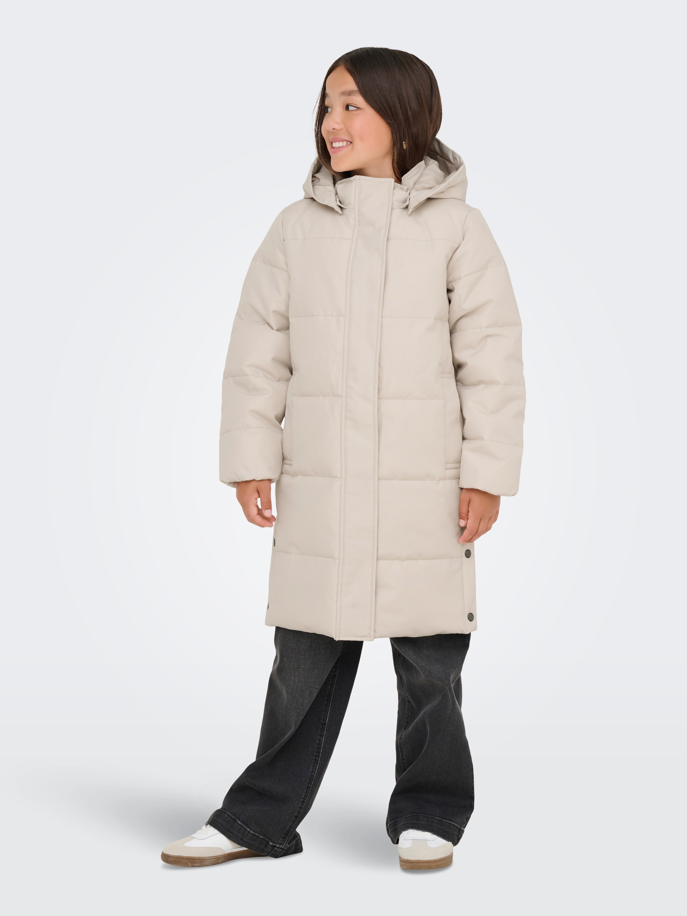 KIDS ONLY Steppmantel »KOGIRENE PUFFER COAT OTW NOOS«, mit seitlichen Druckknöpfen