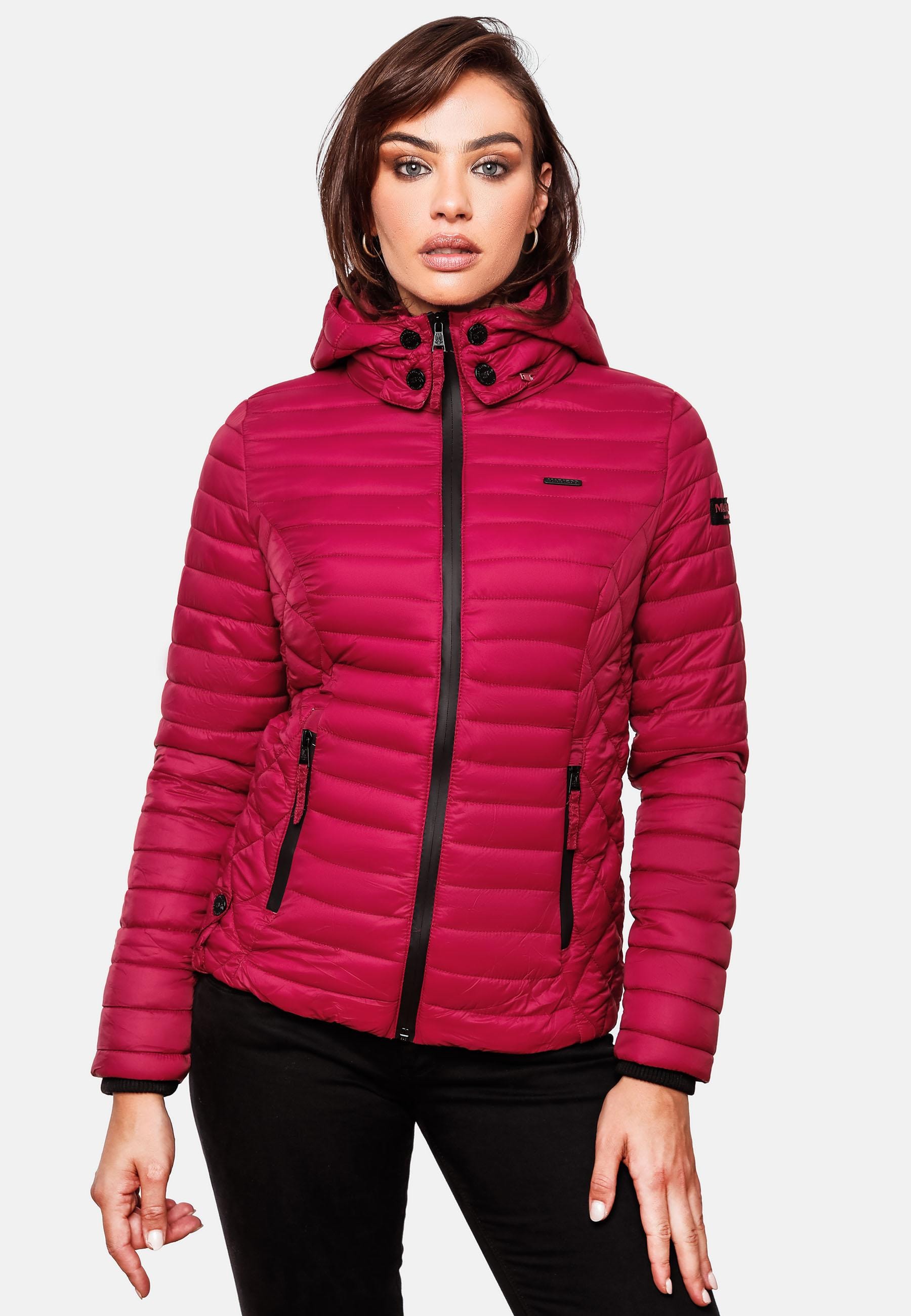 Marikoo Steppjacke »Steppjacke Samtpfote«, mit Kapuze, ultraleichte Übergangsjacke mit Kapuze