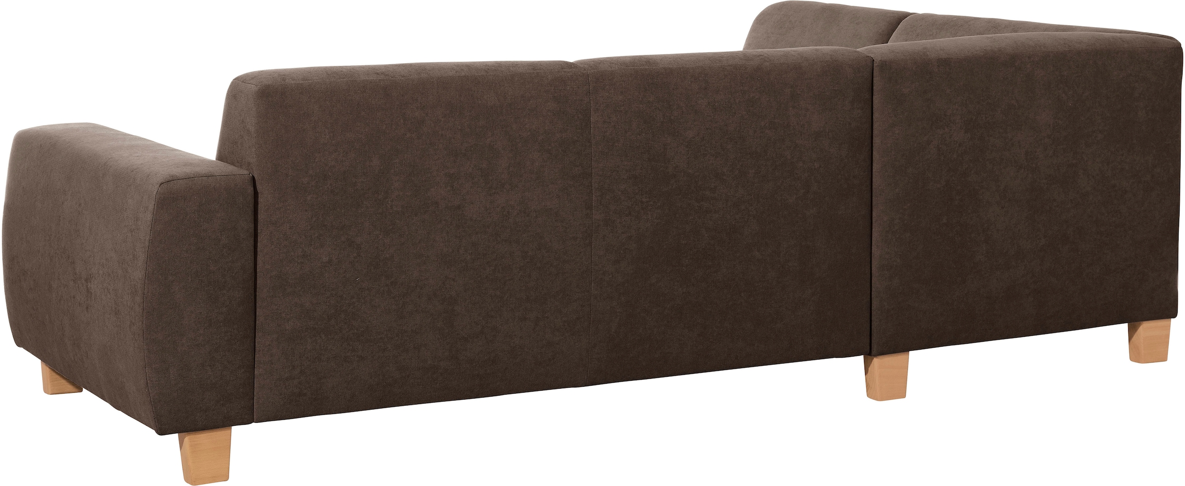 Max Winzer® Ecksofa »Blackpool modern, mittlere Sitzhärte mit hochwertiger Schaumpolsterung«, Lounge-Charakter durch niedrigen, leicht gewölbten Rücken