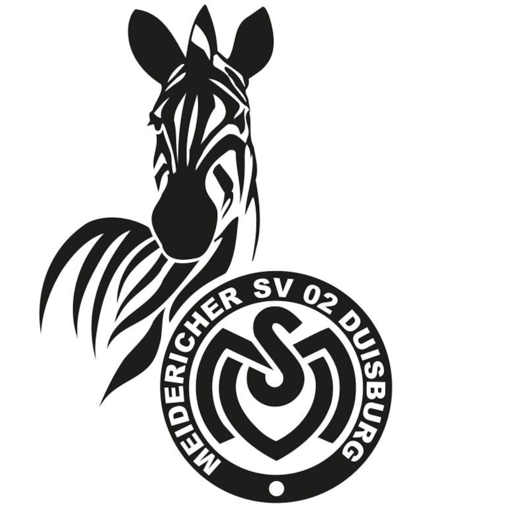 Wall-Art Wandtattoo »Fußball MSV Duisburg Logo«