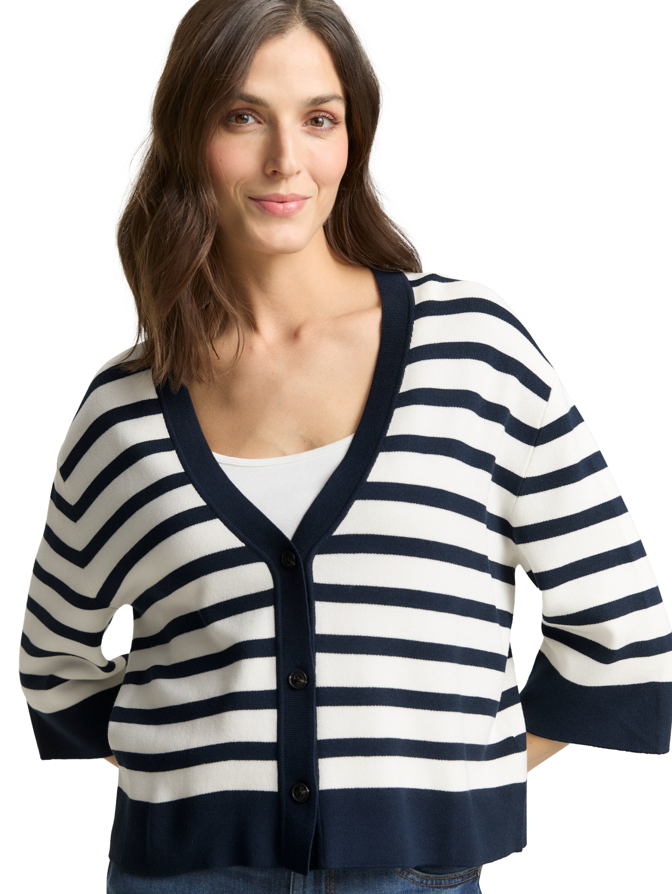 TOM TAILOR Cardigan mit Streifen Muster