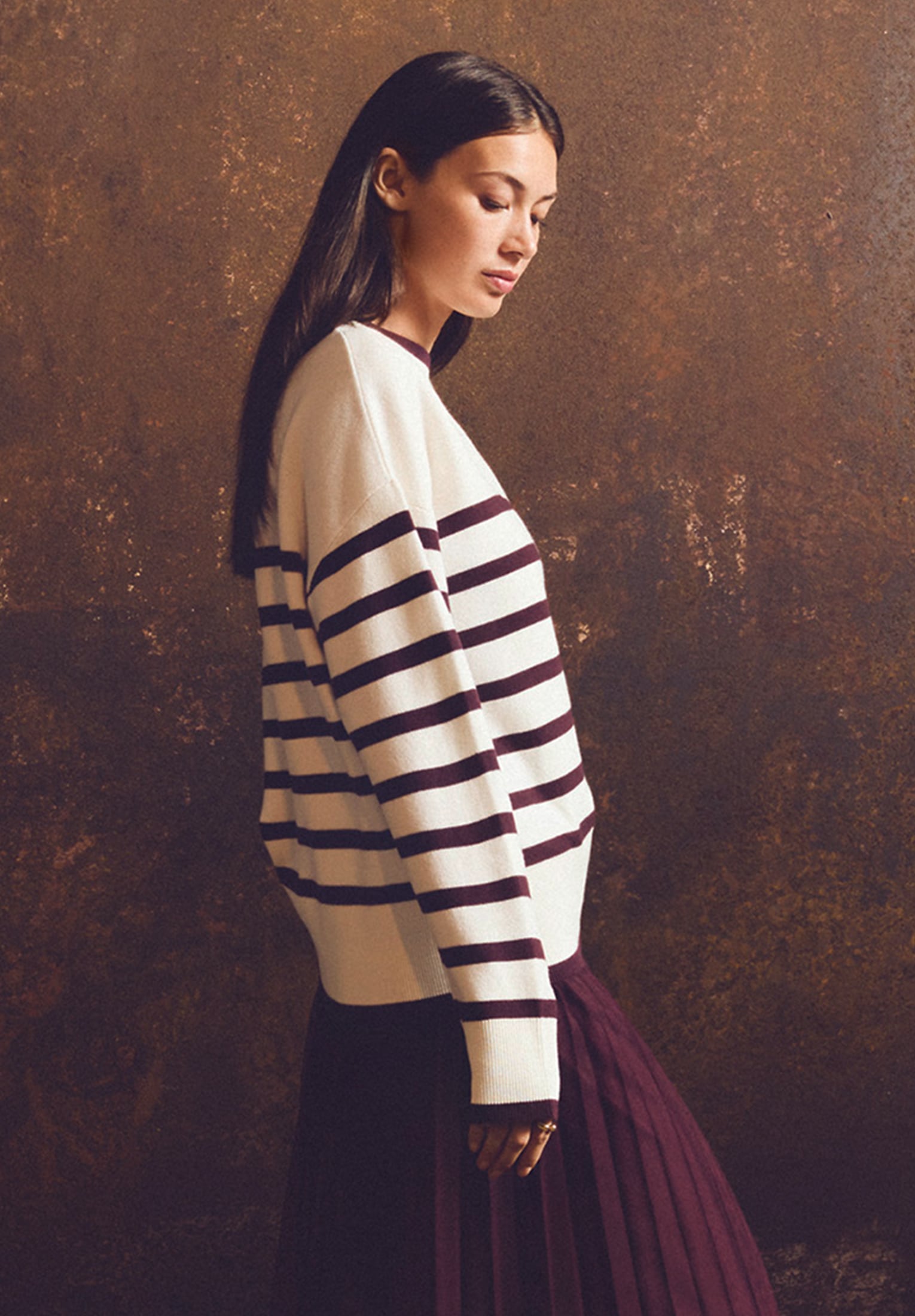 Betty&Co Strickpullover »Strickpullover mit Streifen«
