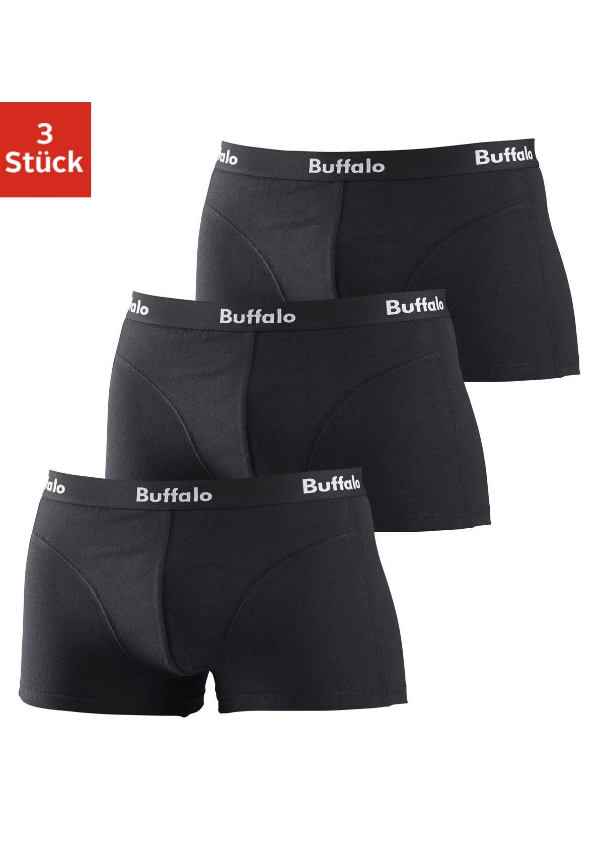 Buffalo Hipster, (Packung, 3 St.), mit Overlock-Nähten vorn