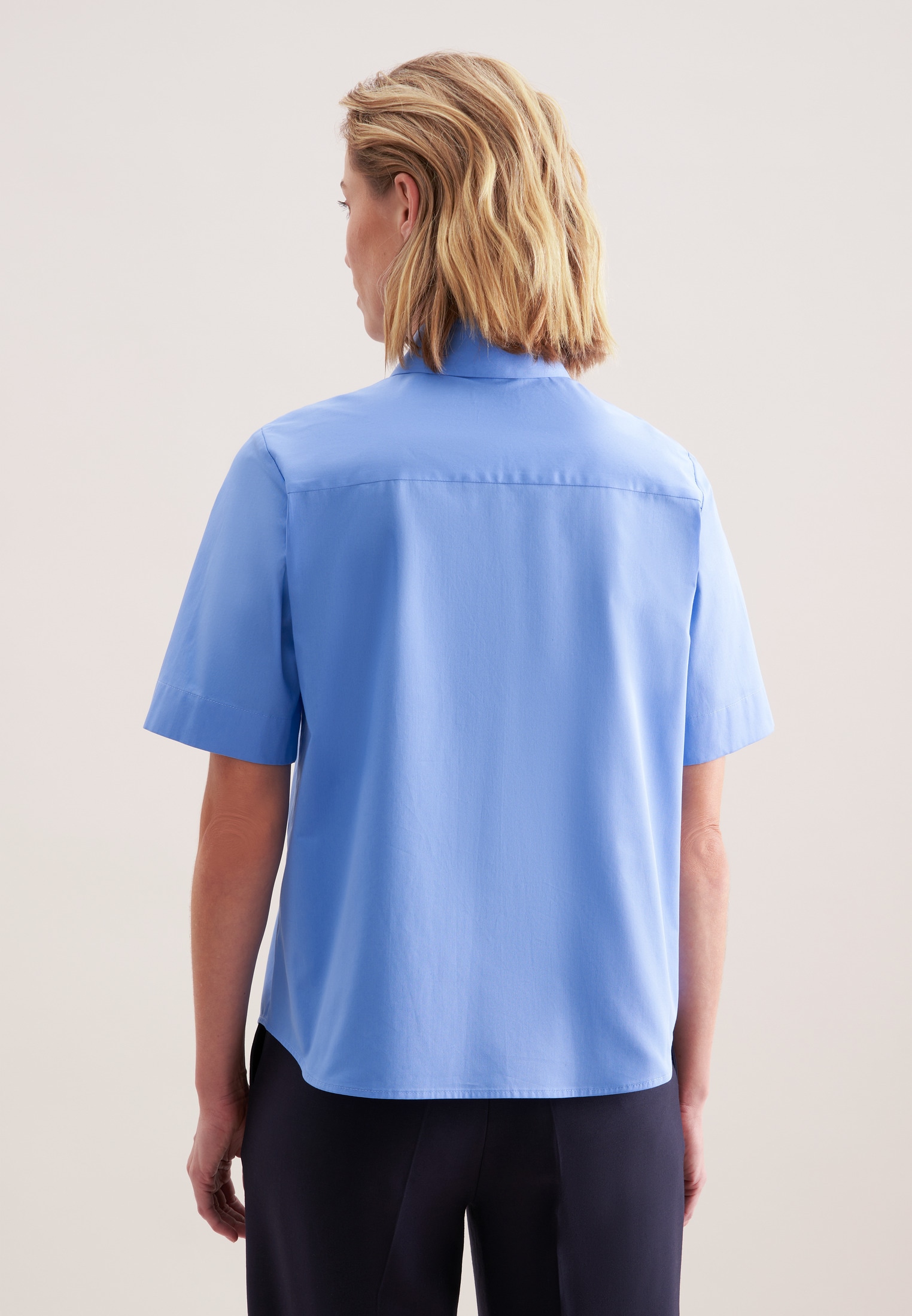 seidensticker Hemdbluse »Schwarze Rose« 1/2 Uni