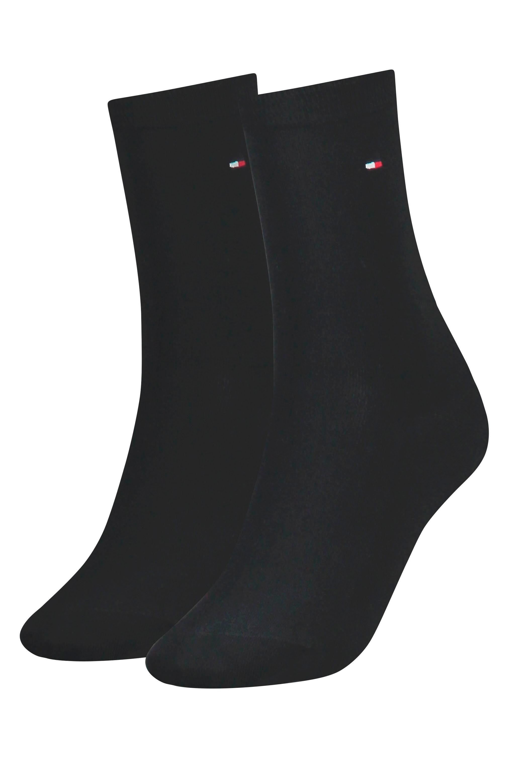 Tommy Hilfiger Socken »TH WOMEN SOCK CASUAL 2P«, (2 Paar, 2 Paar), mit flacher Zehennaht