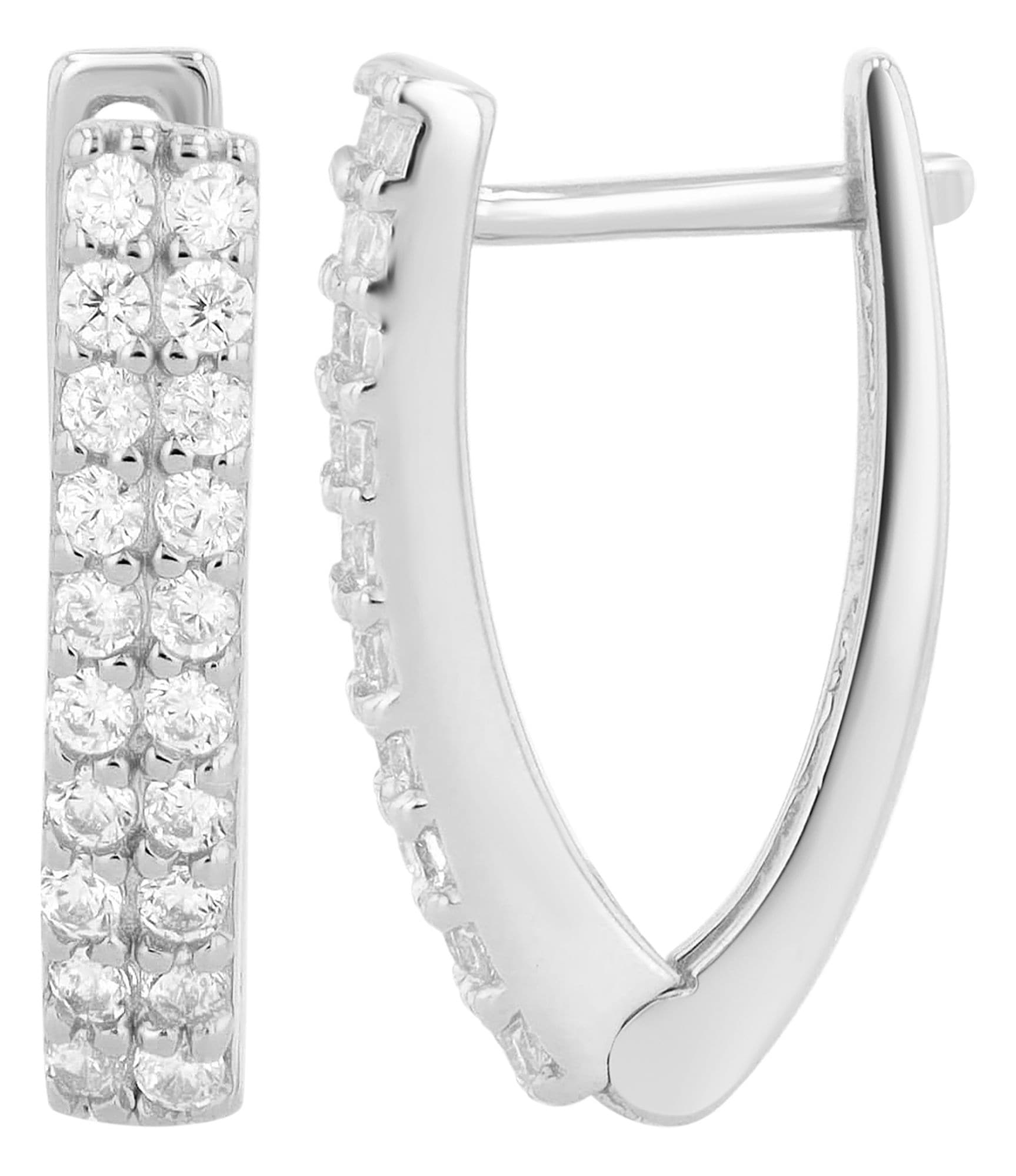 Adelia´s Paar Creolen »925 Silber Ohrringe Creolen« silberfarben