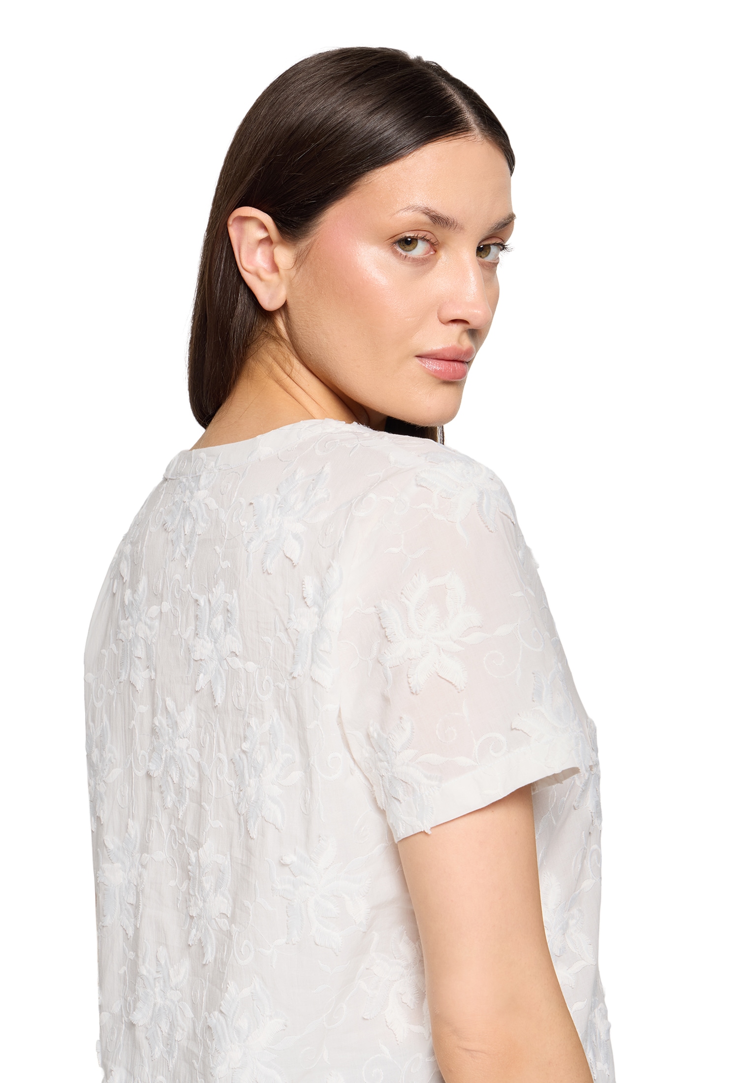 Betty&Co Hemdbluse »Hemdbluse mit Stickerei«