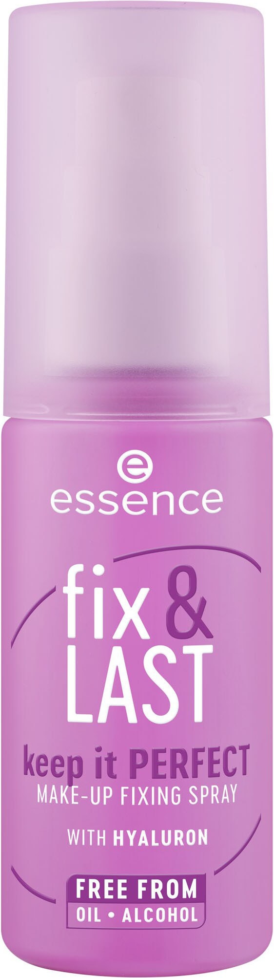 Essence Fixierspray »fix & LAST keep it PERFECT MAKE-UP FIXING SPRAY«, (Set, 3 tlg.), Verbesserter Sprühkopf für gleichmäßige Make-up Fixierung!