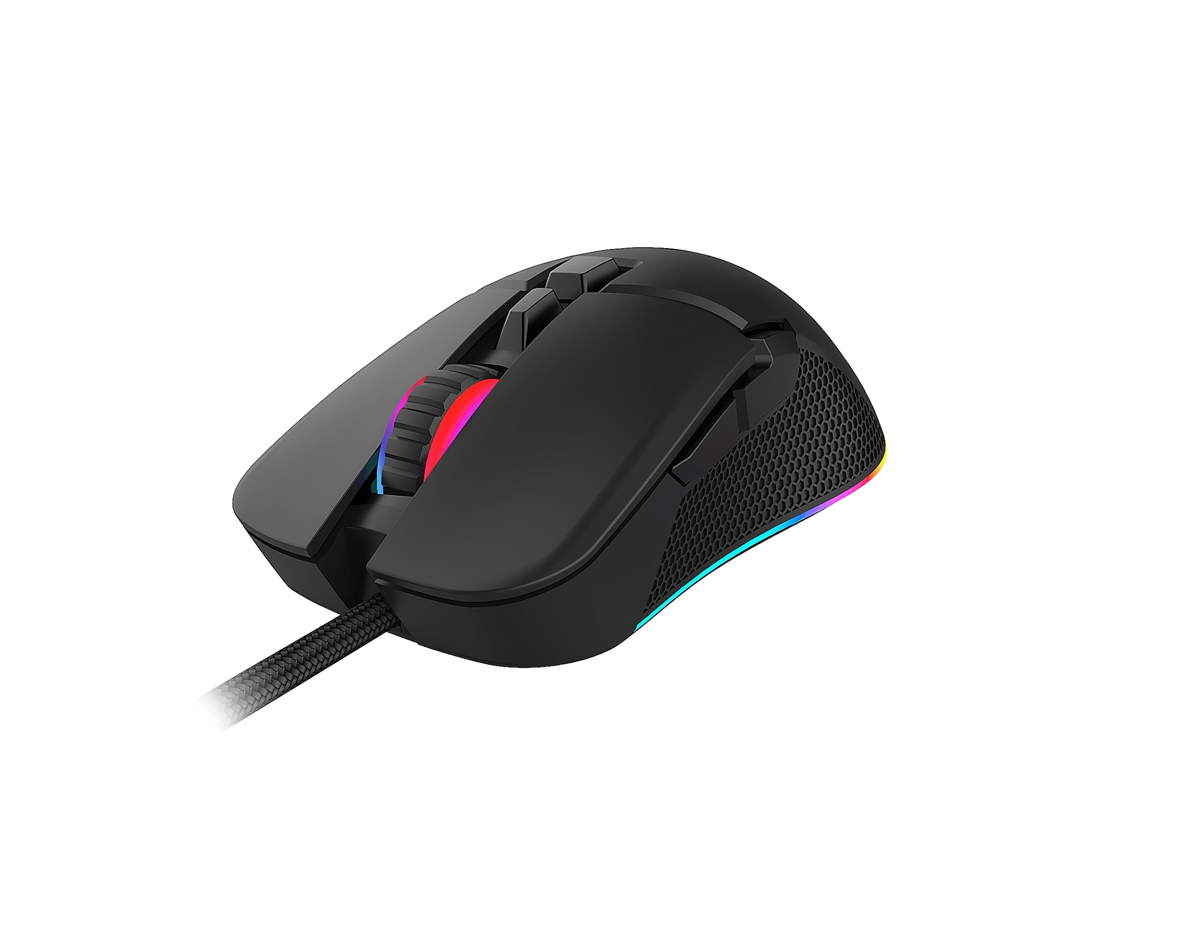 Hyrican Tastatur- und Headset-Set »Striker XXL-Mauspad mit Qi-Ladefunktion, Gaming-Maus,« mit RGB-Beleuchtung, kabelgebunden