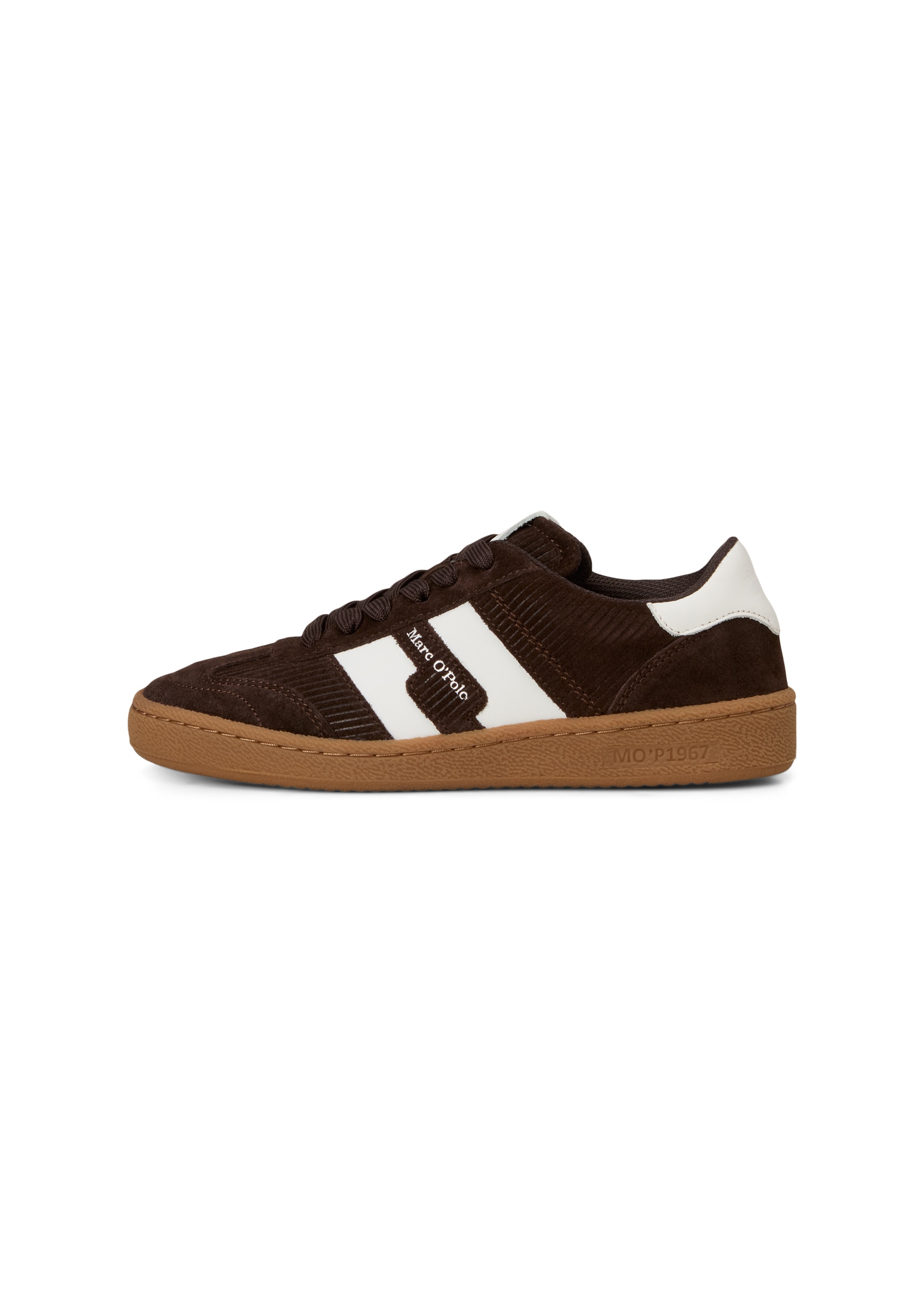 Marc O'Polo Sneaker »Model Court W 5«  Retro-Sneaker, Freizeitschuh, Halbschuh mit Kontraststreifen
