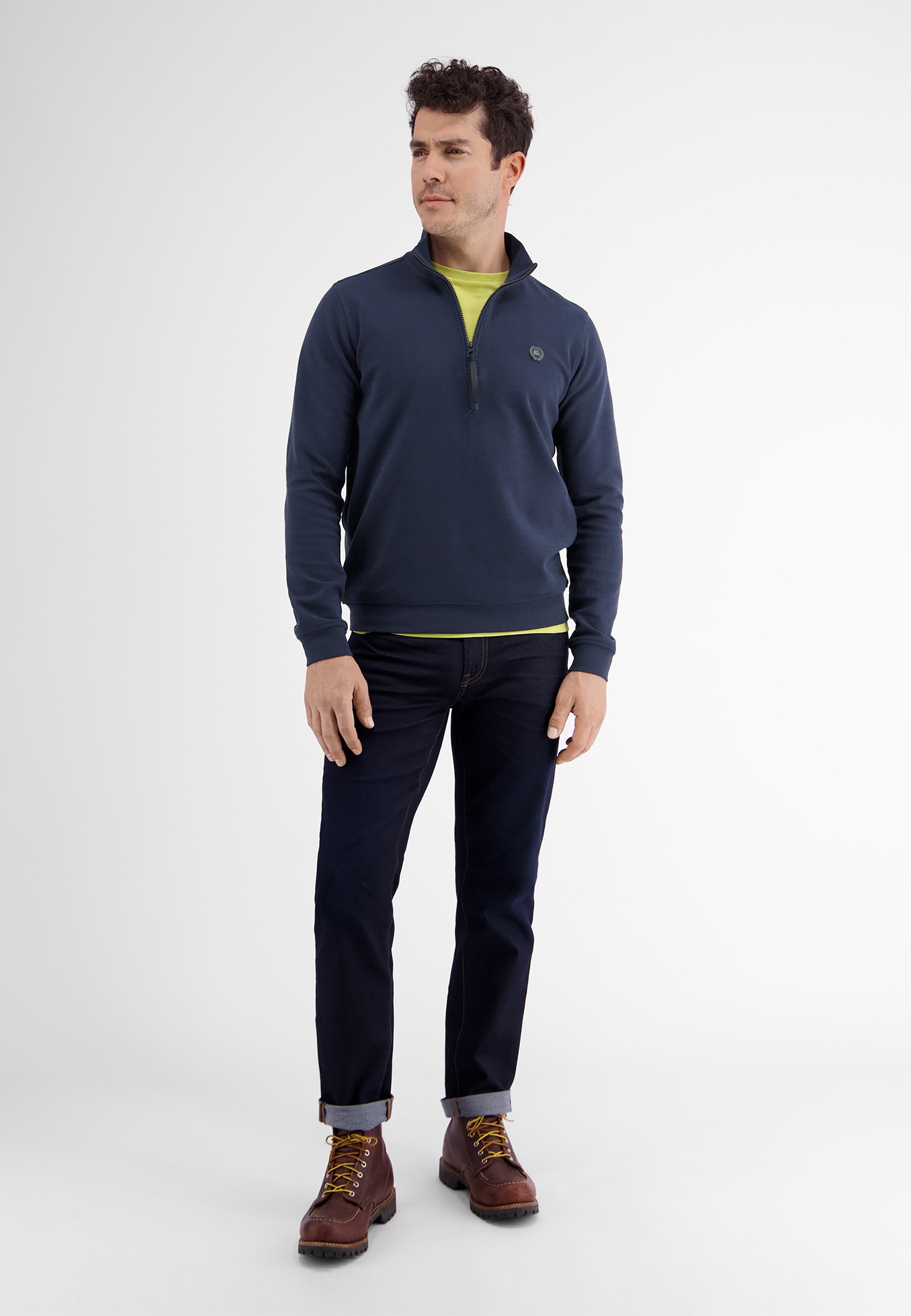 LERROS Sweatjacke »LERROS Sweat-Troyer in Strukturqualität«