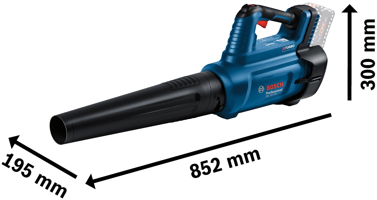 Bosch Professional Akku-Laubbläser »»GBL 18V-750««, ohne Akku, ohne Ladegerät
